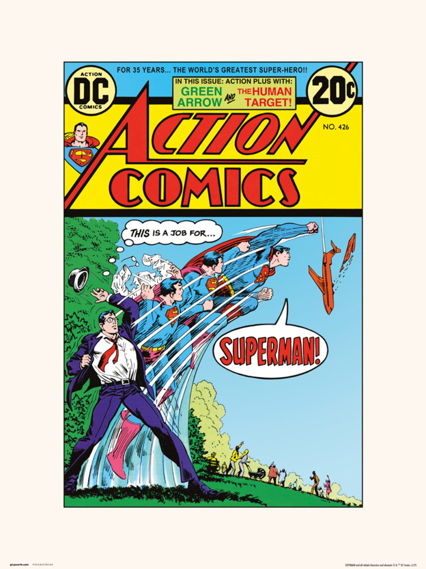 Kunstdruck DC Action Comics 426 30x40cm