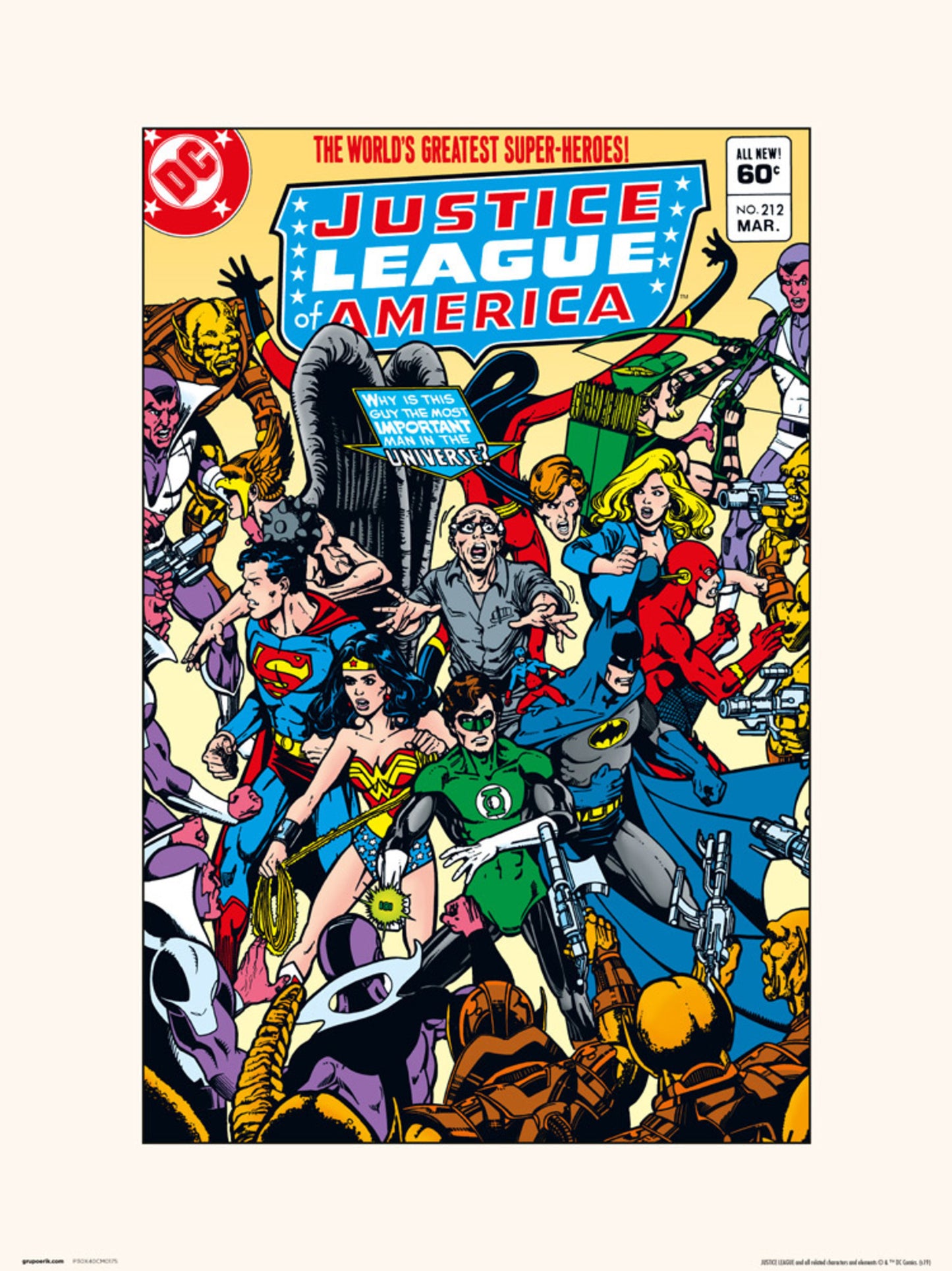 Kunstdruck DC Comics Justice Leage of America 212 30x40cm