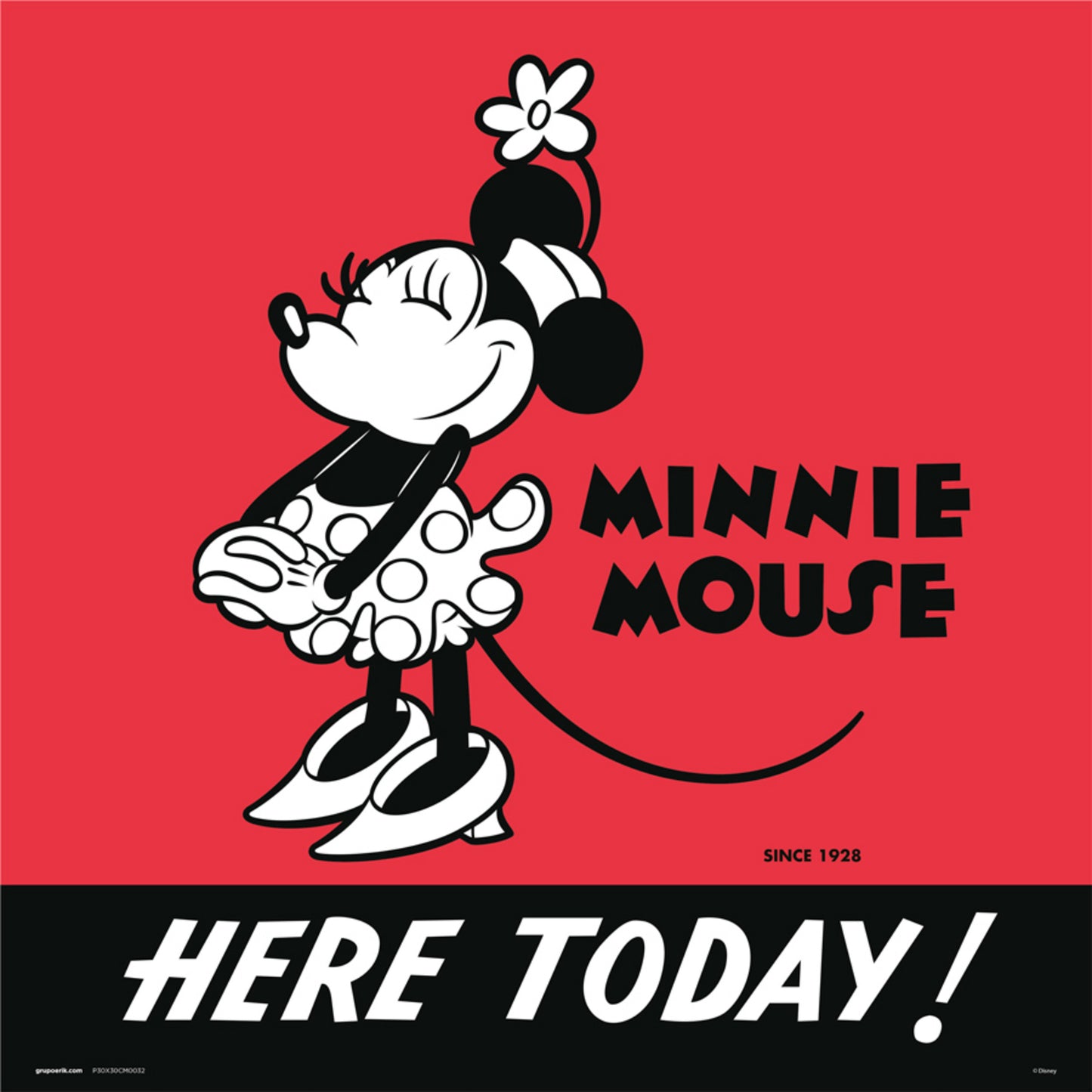 Kunstdruck Disney - Minnie 90 I 30x30cm