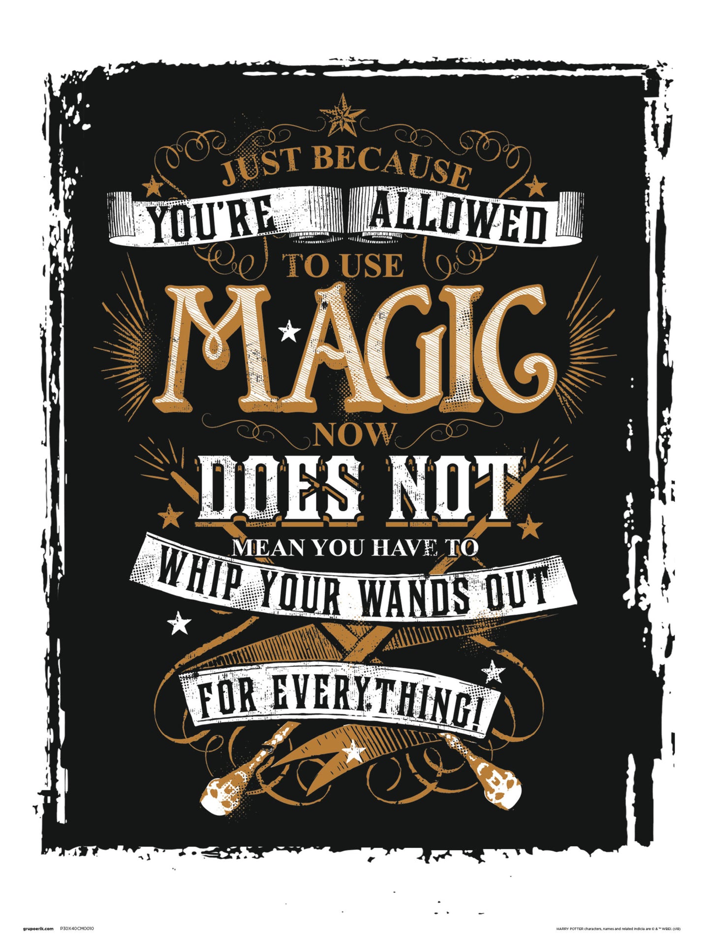Kunstdruck Harry Potter - Magic 30x40cm