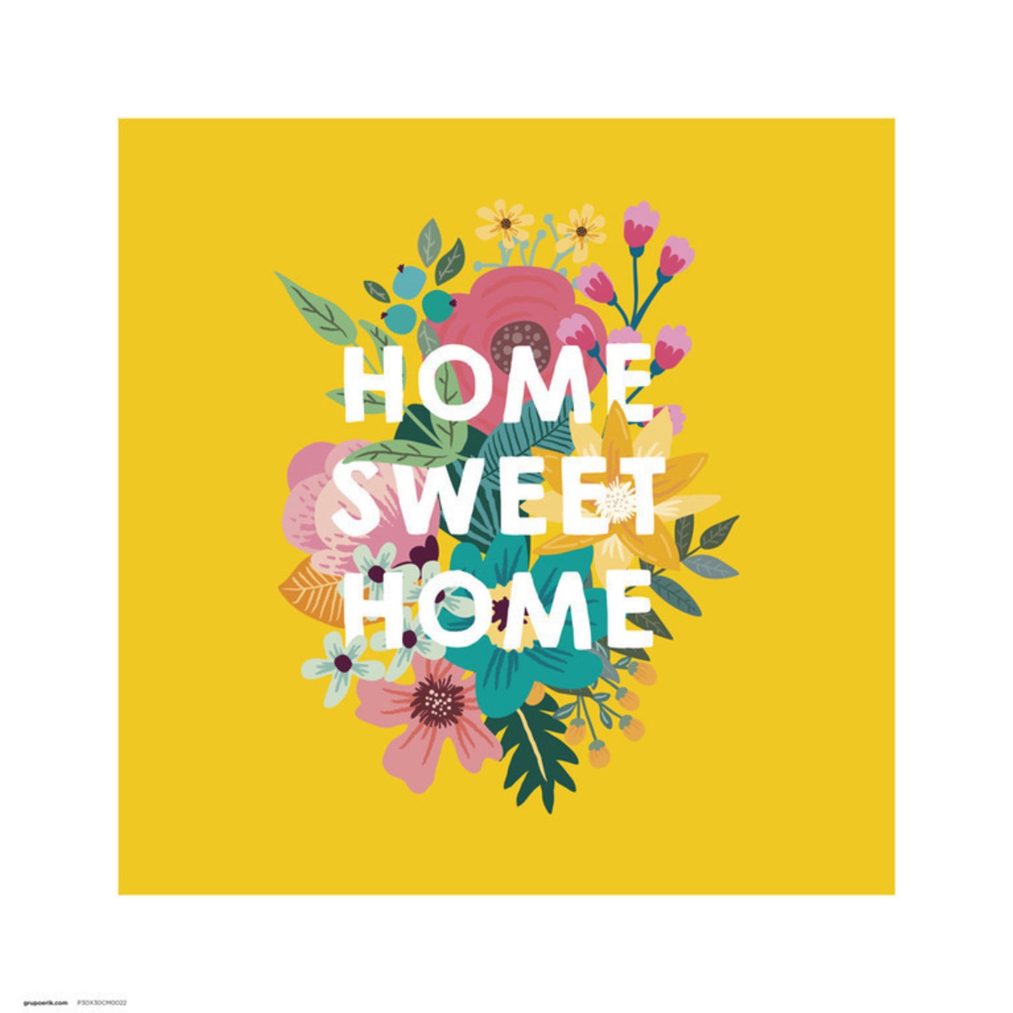 Kunstdruck Loreak - Home Sweet Home 30x30cm