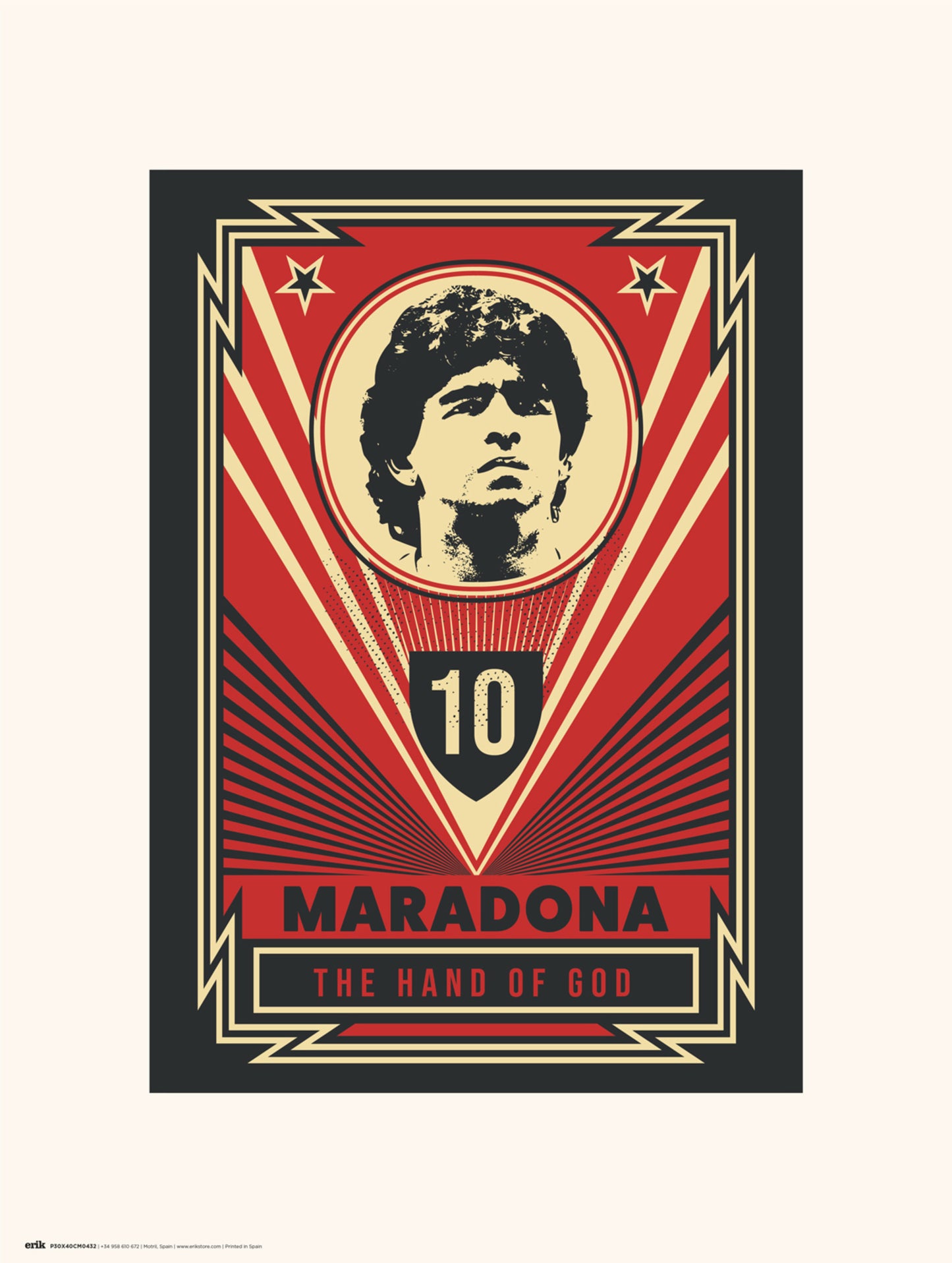 Kunstdruck Maradona The Hand of God 30x40cm