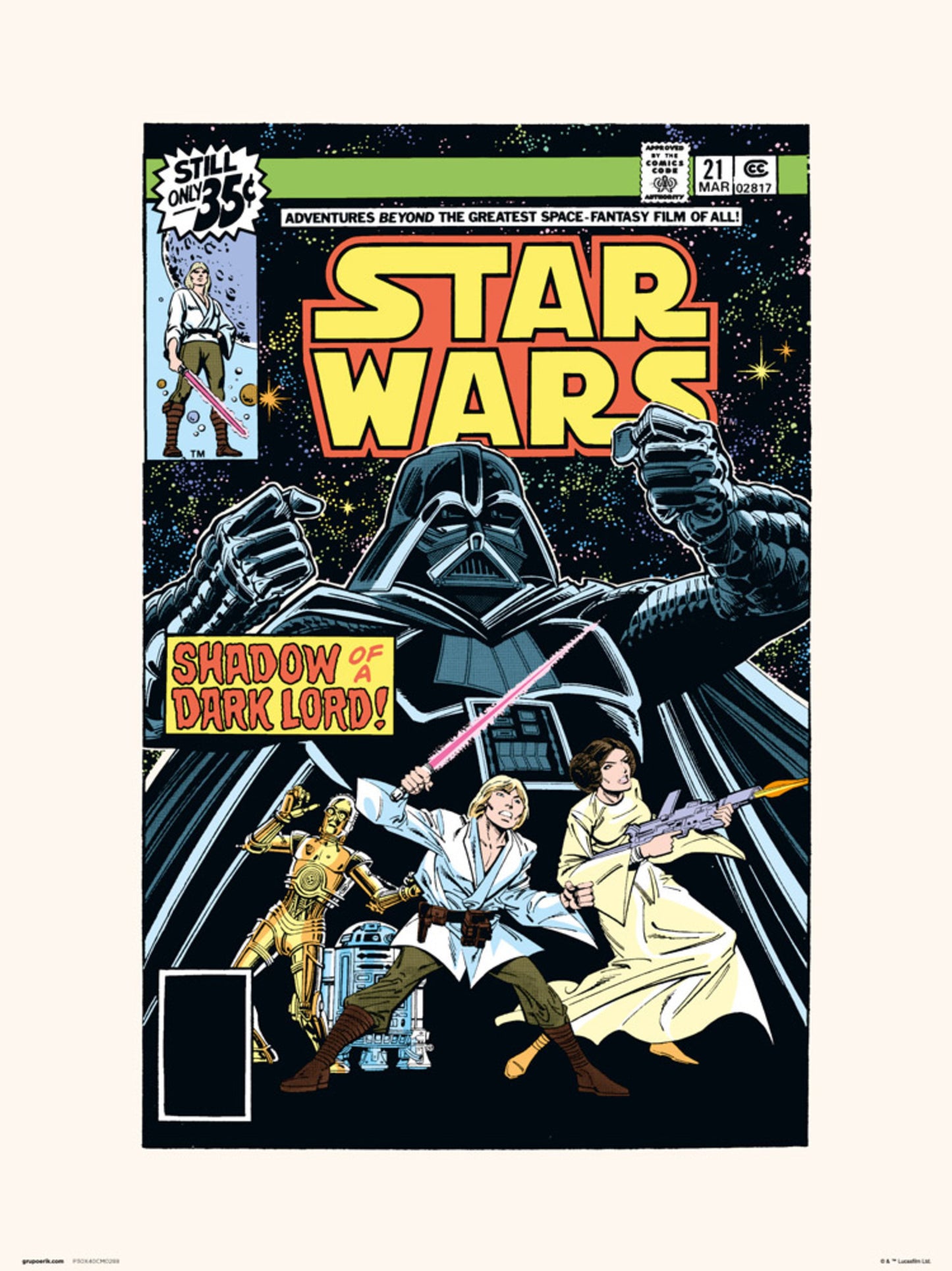 Kunstdruck Star Wars 21 Shadow Of A Dark Lord 30x40cm