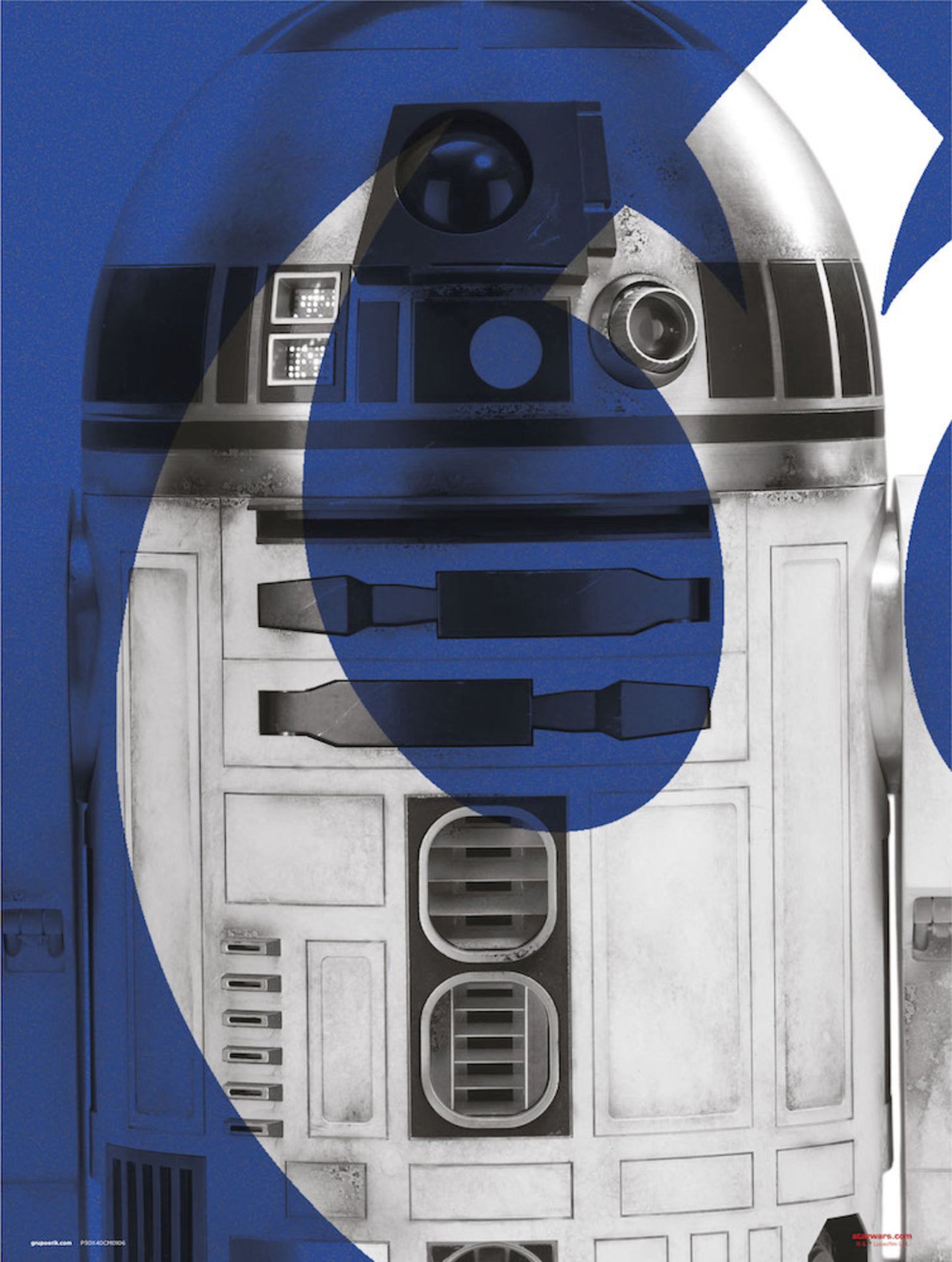 Kunstdruck Star Wars Episode IX R2 D2 30x40cm