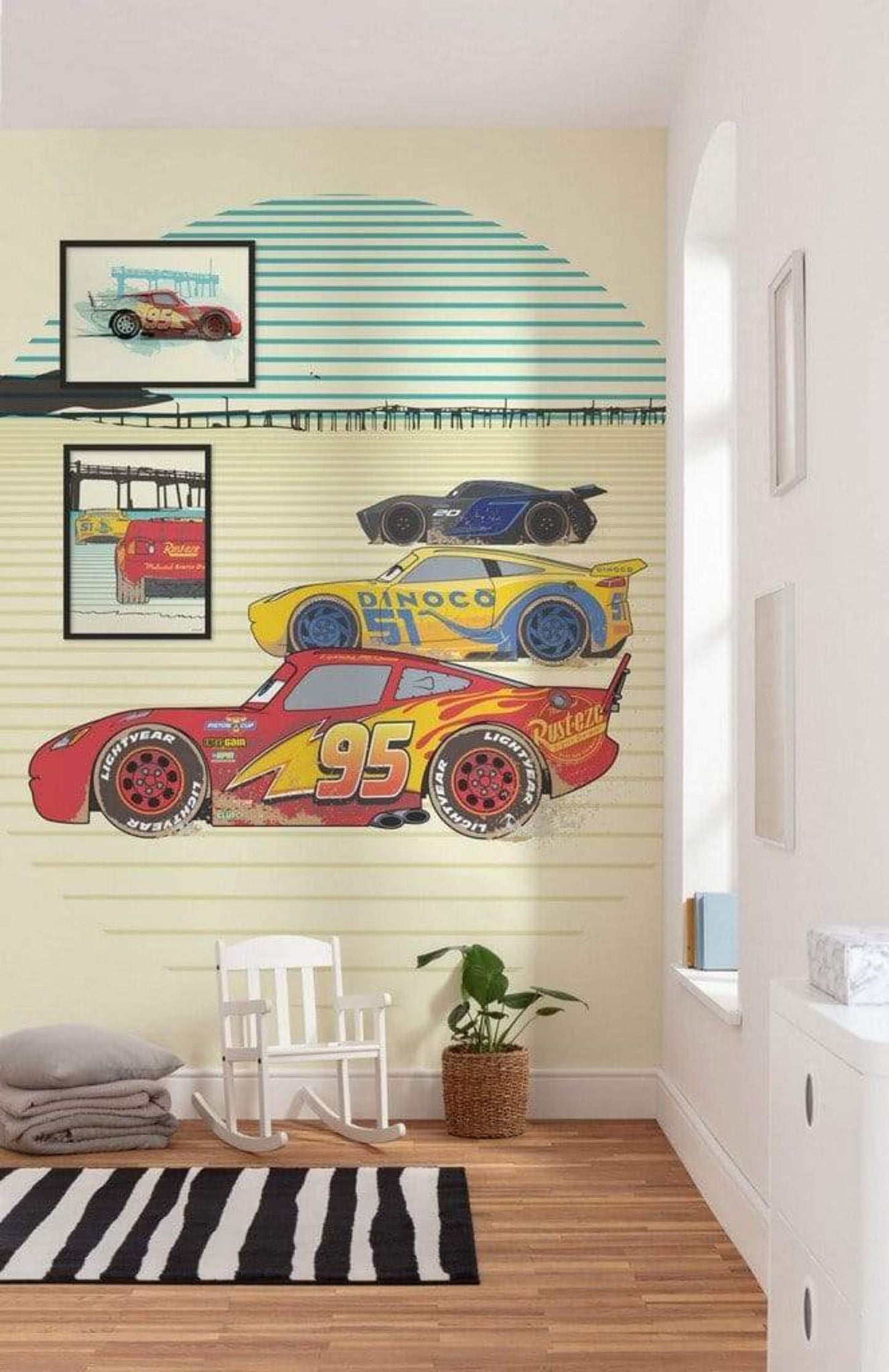 Kunstdruck Cars Lightning McQueen 40x30cm