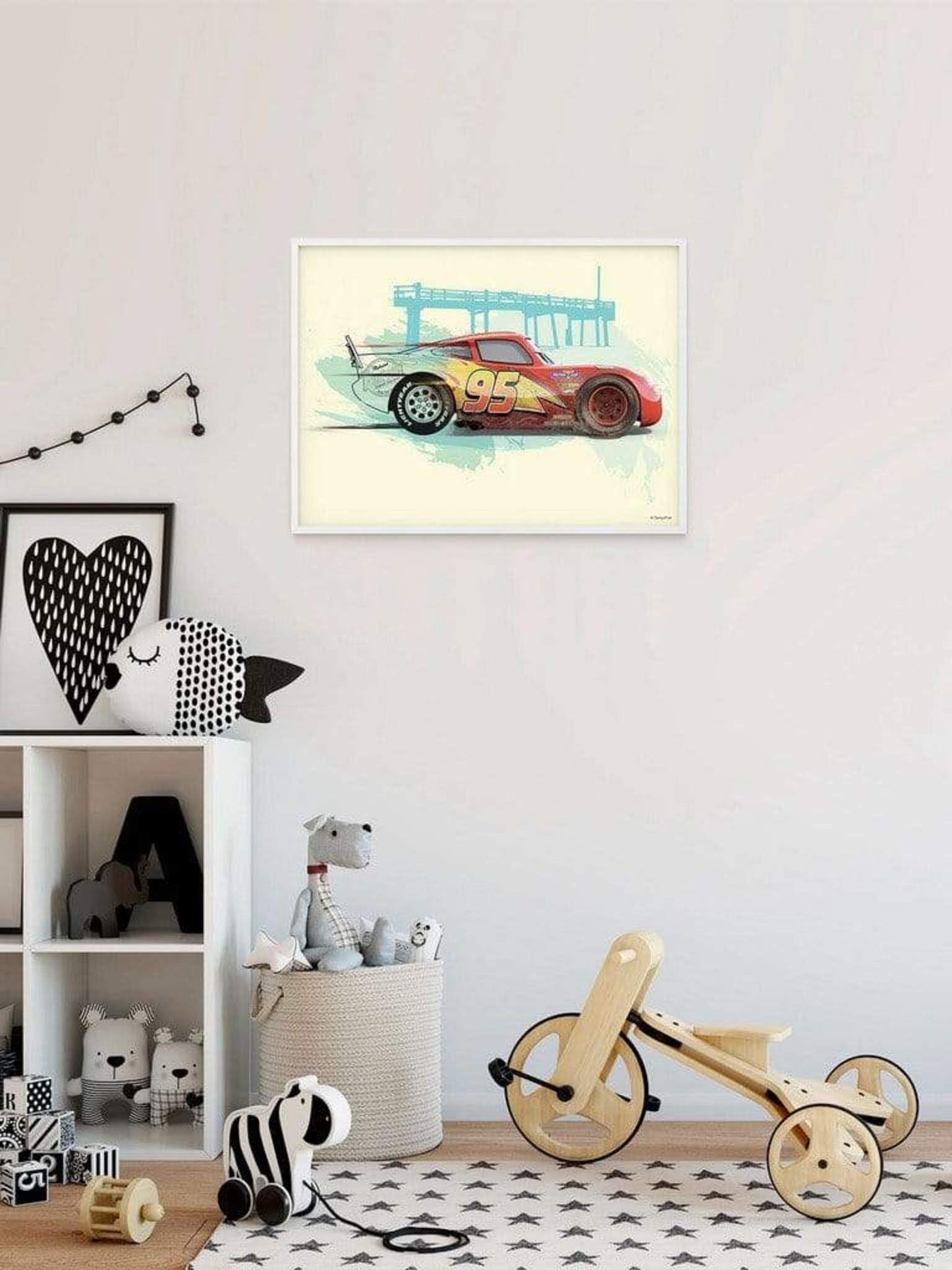 Kunstdruck Cars Lightning McQueen 50x40cm