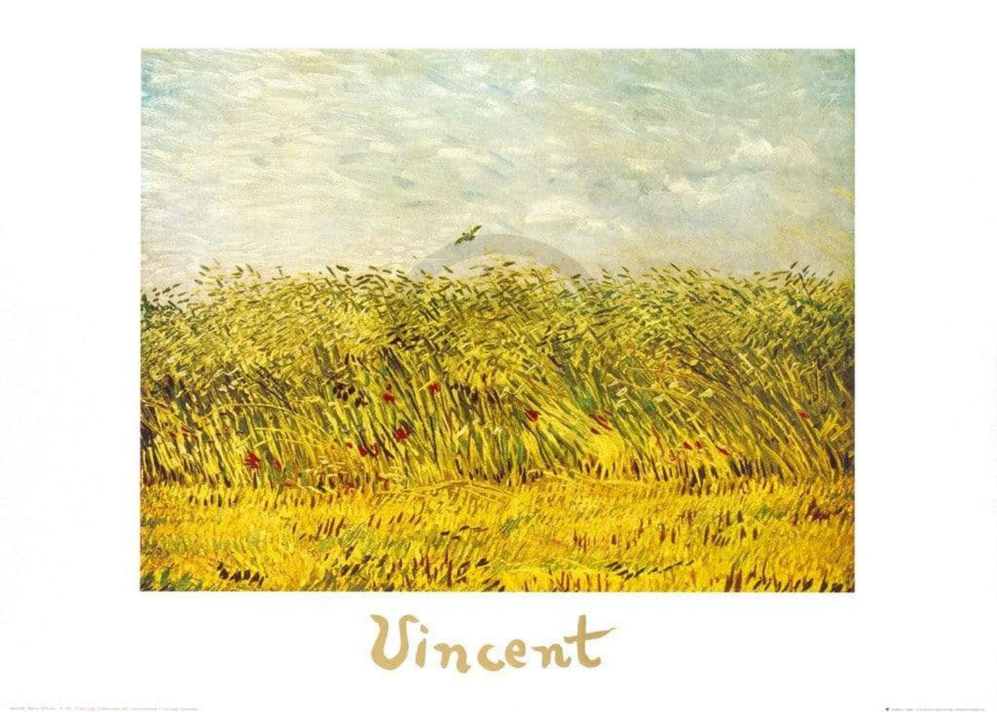 Kunstdruck Vincent Van Gogh - The Wheat Field 70x50cm
