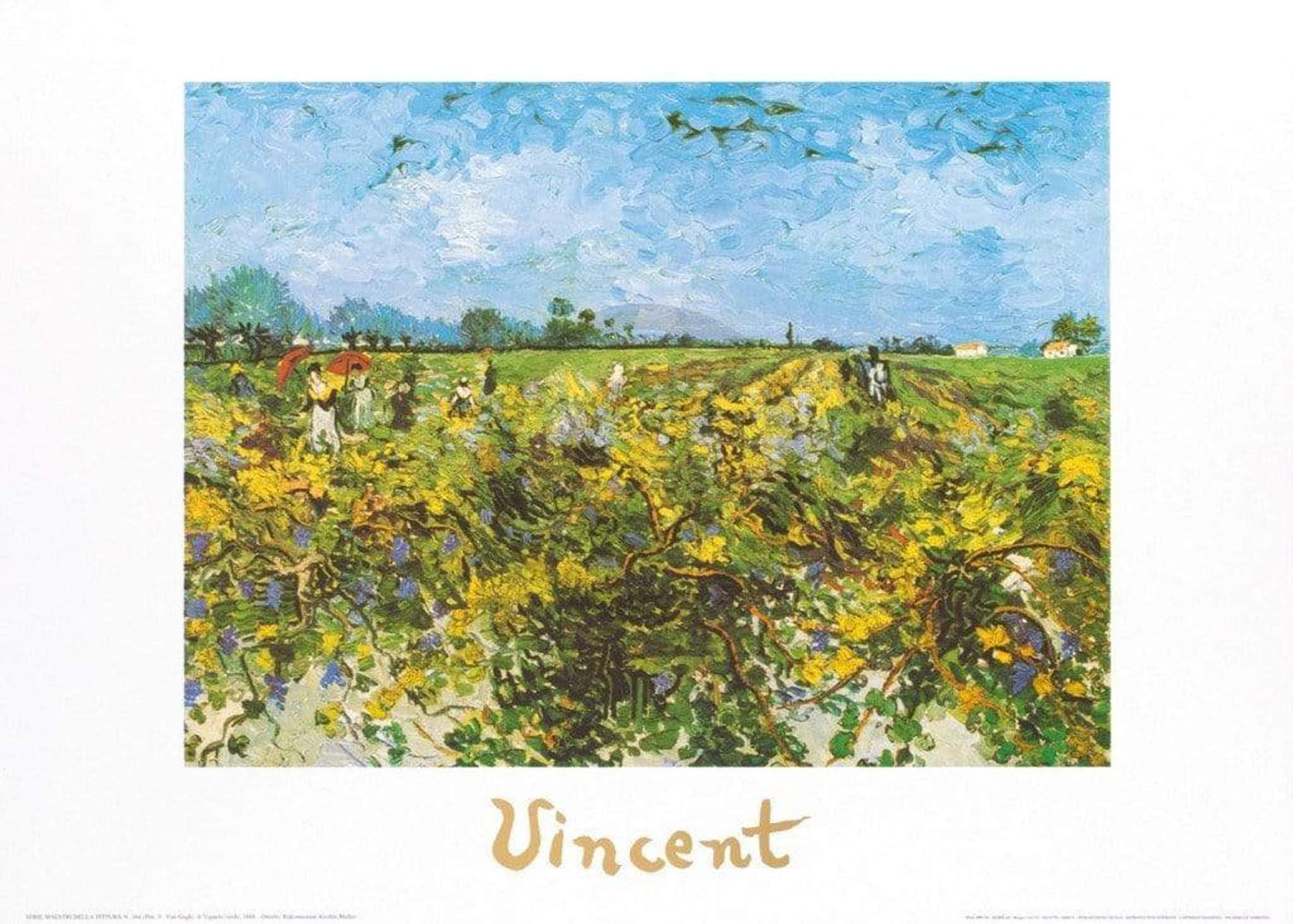 Kunstdruck Vincent Van Gogh - The Green Vineyard 70x50cm