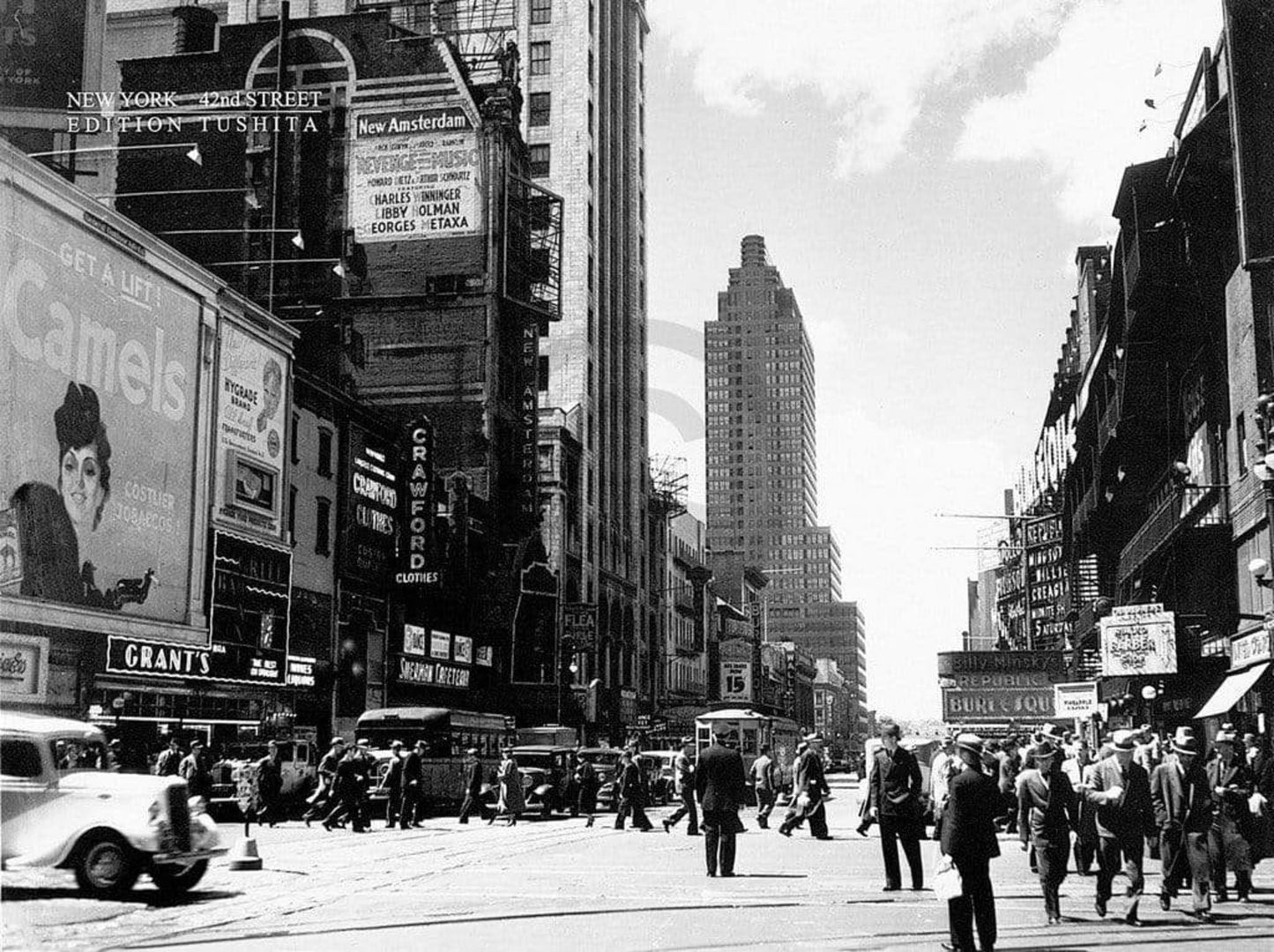 Kunstdruck Liby - New York, 42nd Street 80x60cm