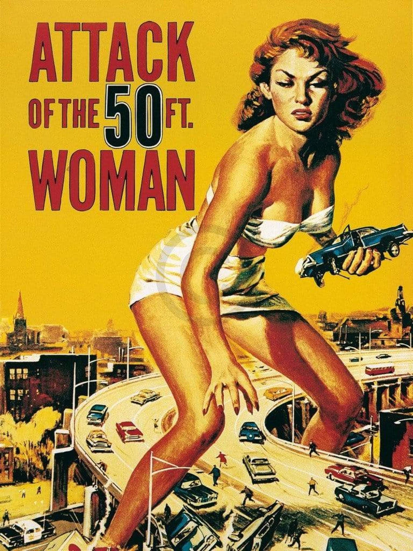 Kunstdruck Liby - Attack of the 50FT. Woman 60x80cm