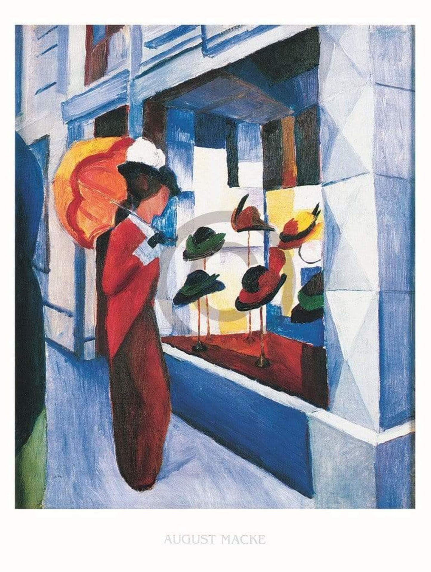 Kunstdruck August Macke - Hutladen 60x80cm