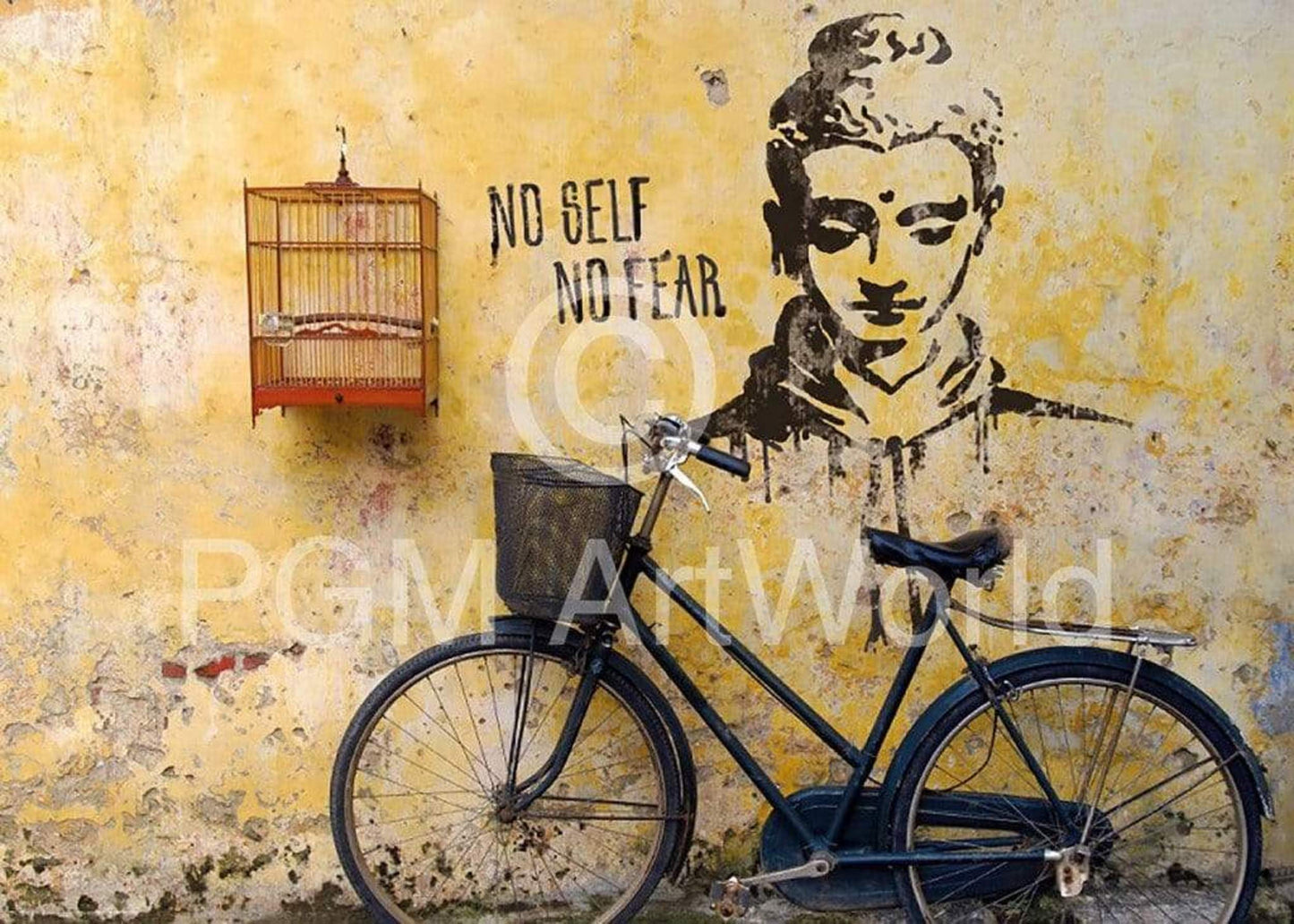 Kunstdruck Edition Street - No self no fear 50x70cm