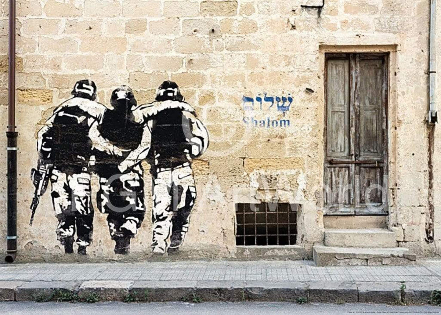 Kunstdruck Edition Street - Shalom, Street Art Haifa 50x70cm
