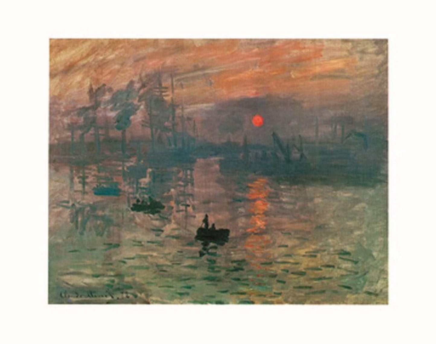 Kunstdruck Claude Monet - Impression, Sonnenaufgang 71x56cm
