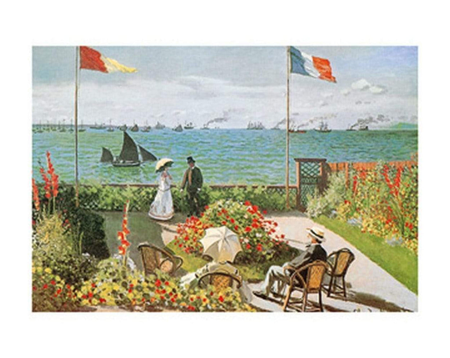 Kunstdruck Claude Monet - Terazza sul mare a Saint-Adresse 50x40cm