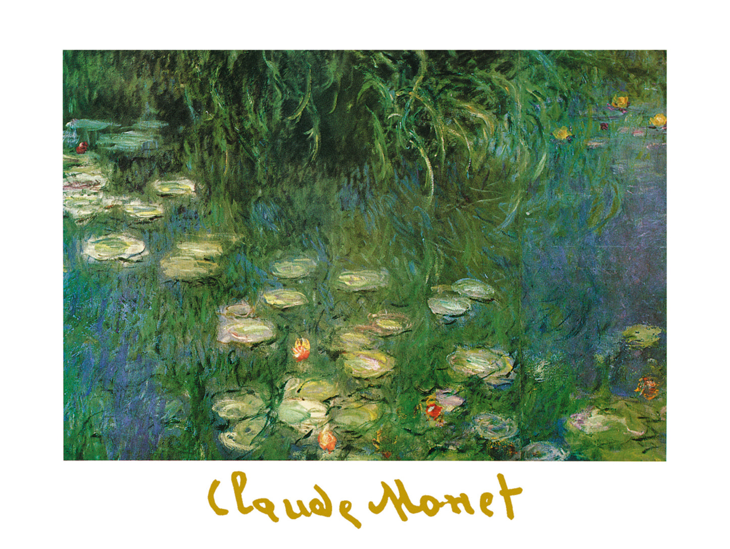Kunstdruck Claude Monet - Ninfee dell'Orangerie 80x60cm