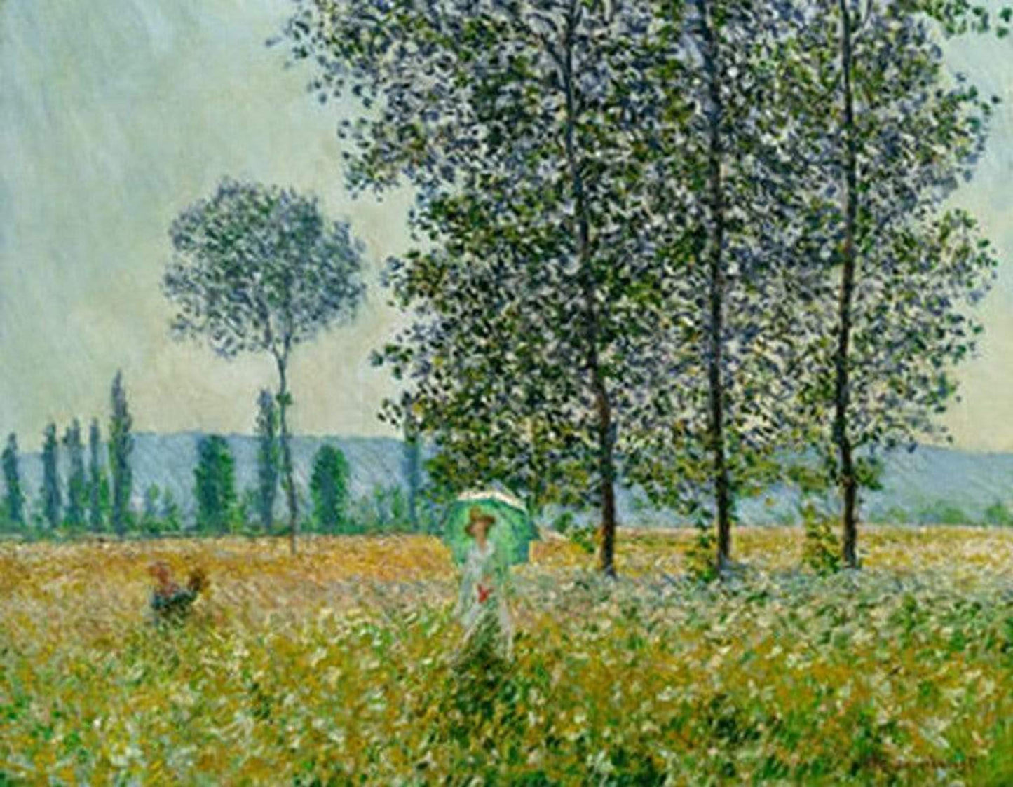 Kunstdruck Claude Monet - Felder im Frühling 90x70cm