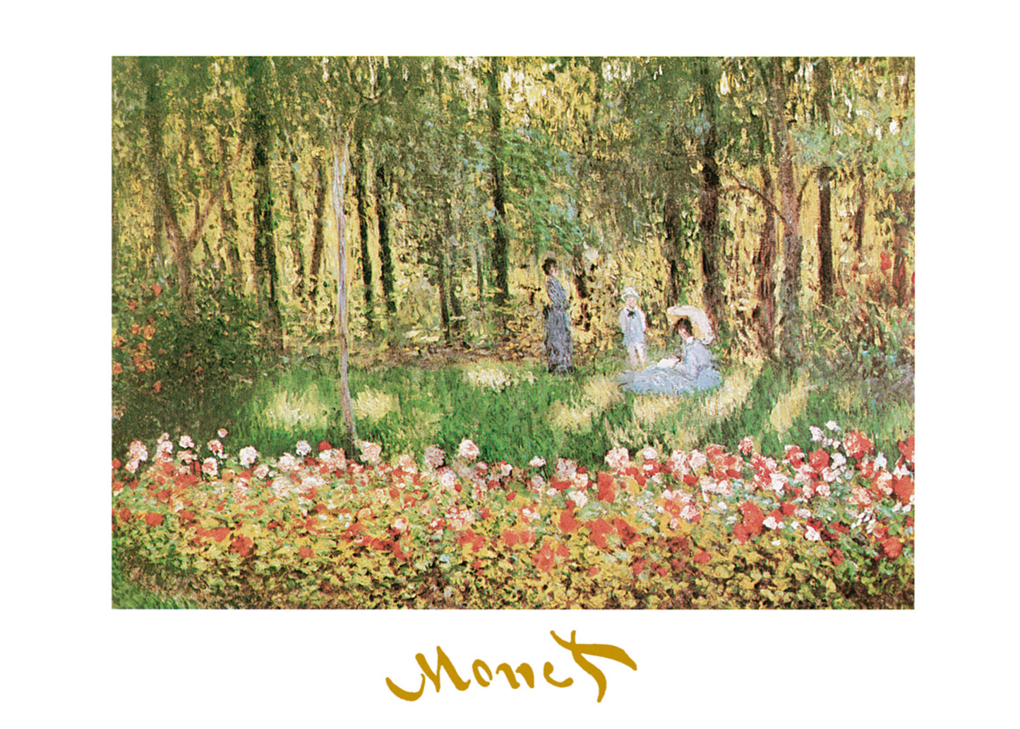 Kunstdruck Claude Monet - La famille d'artiste 70x50cm