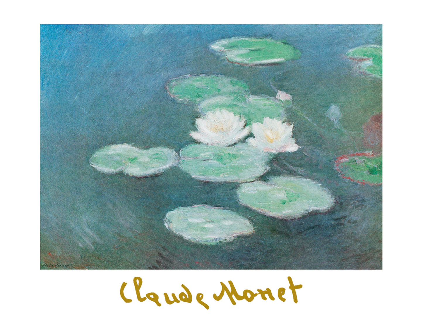 Kunstdruck Claude Monet - Ninfee nella luce 80x60cm