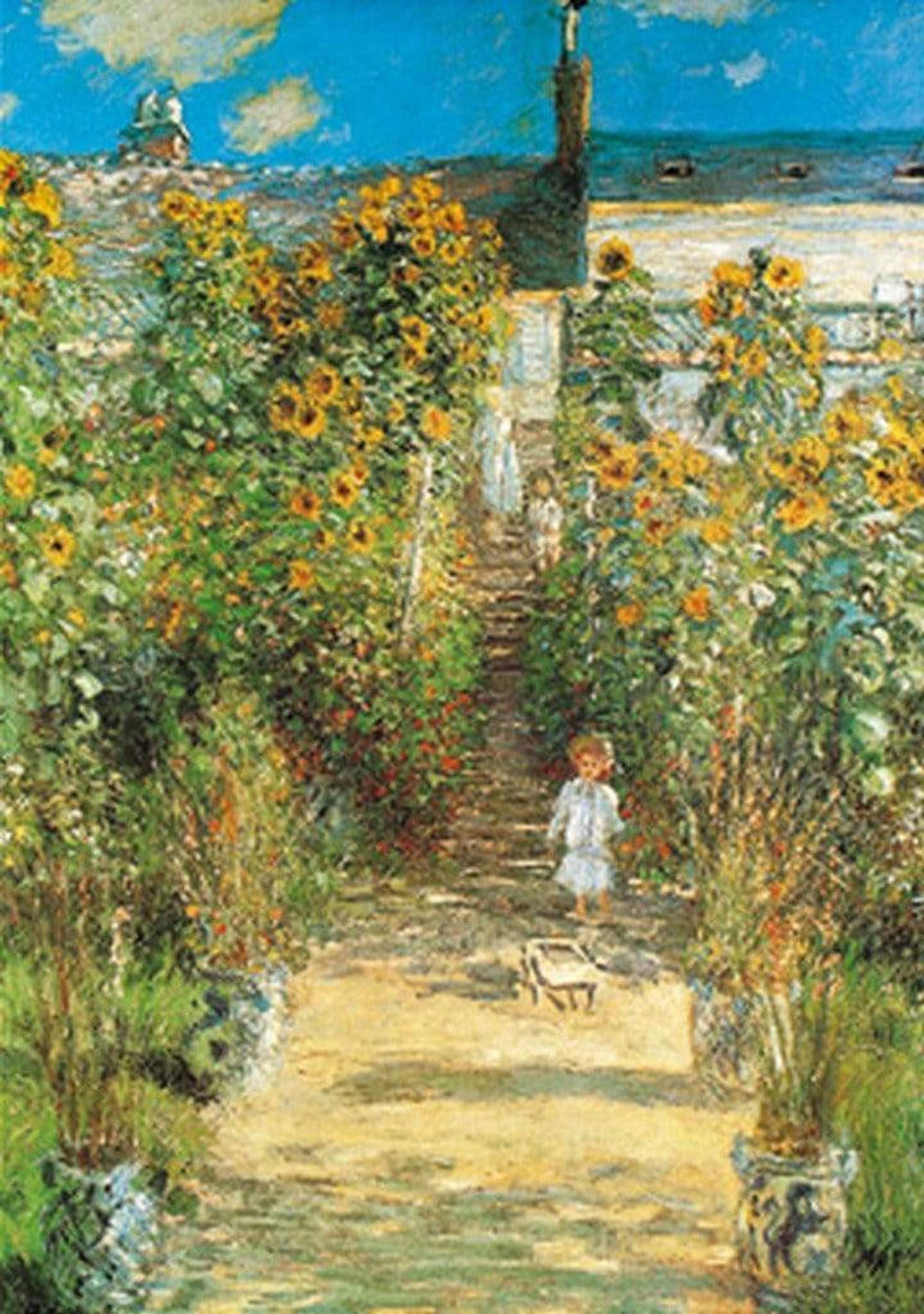 Kunstdruck Claude Monet - Il giardino di Monet 70x100cm