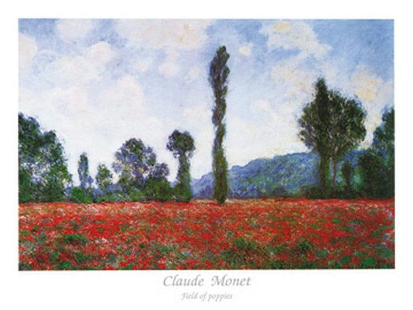 Kunstdruck Claude Monet - Field of Poppies 80x60cm