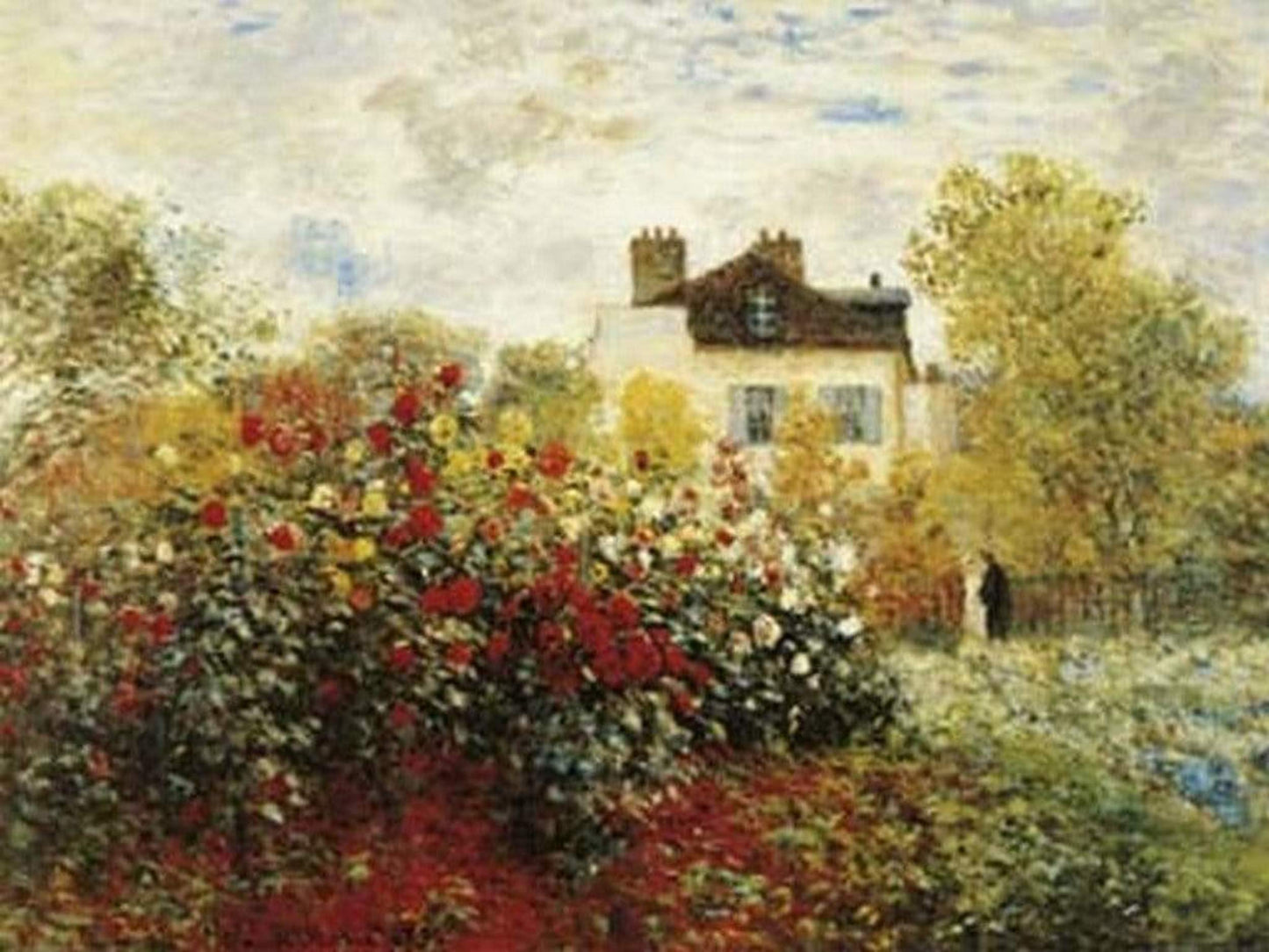 Kunstdruck Claude Monet - The Artist's Garden 80x60cm