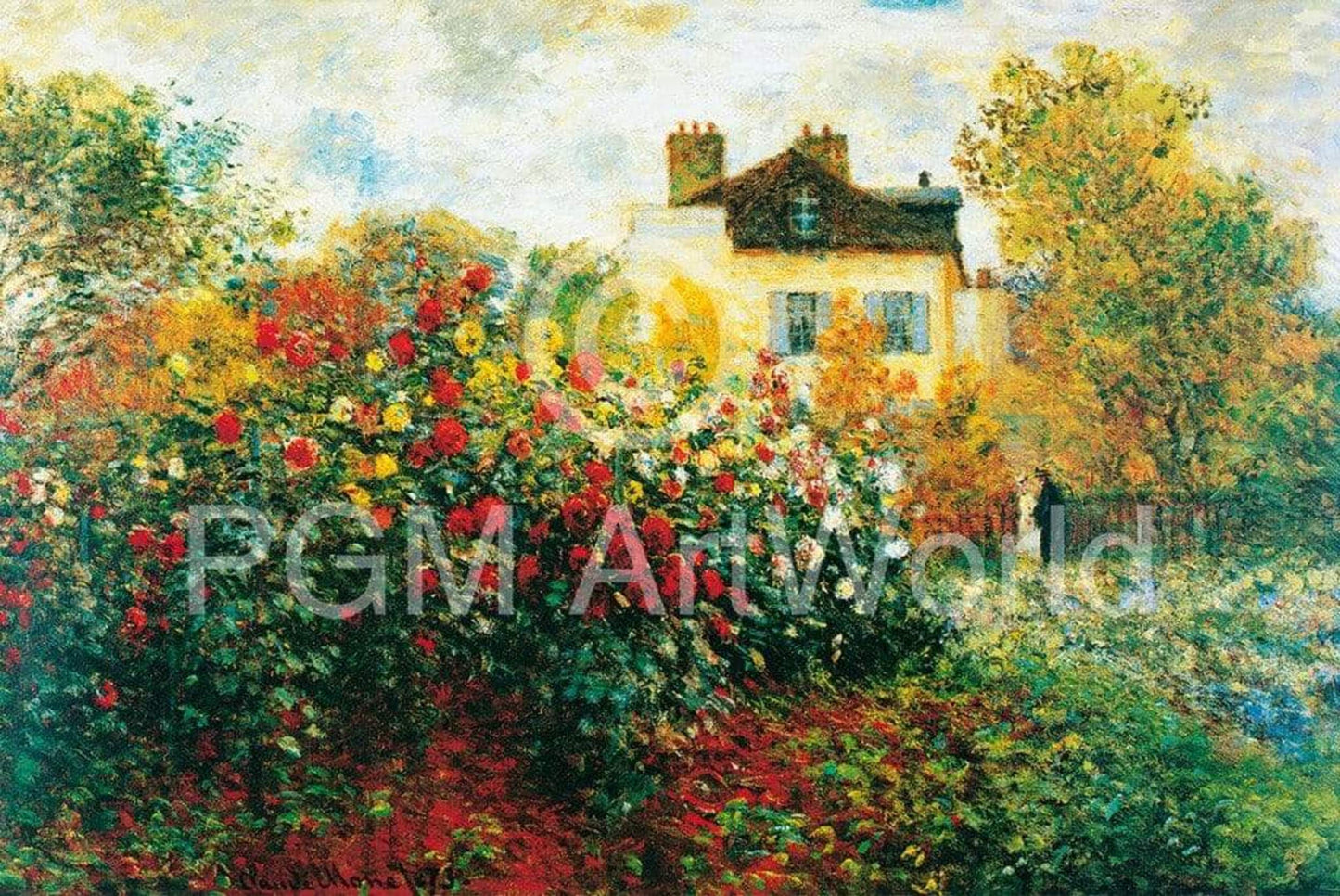 Kunstdruck Claude Monet - The Artist's Garden 100x70cm