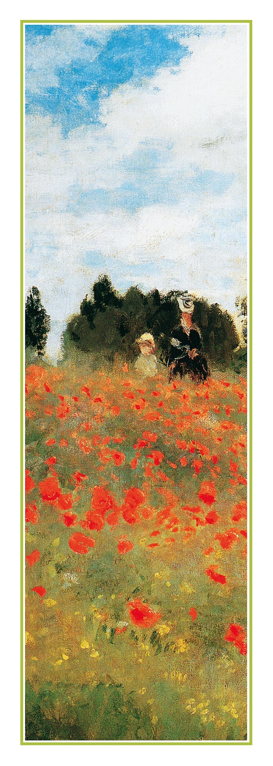 Kunstdruck Claude Monet - Field of Poppies 25x70cm