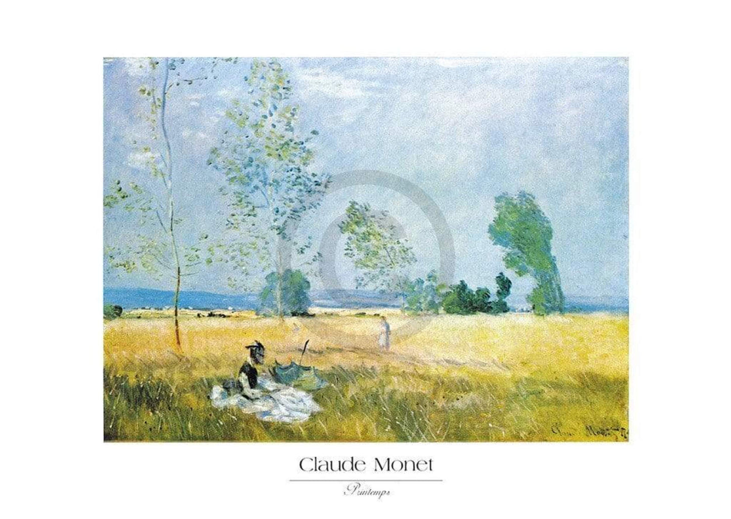 Kunstdruck Claude Monet - Printemps 70x50cm
