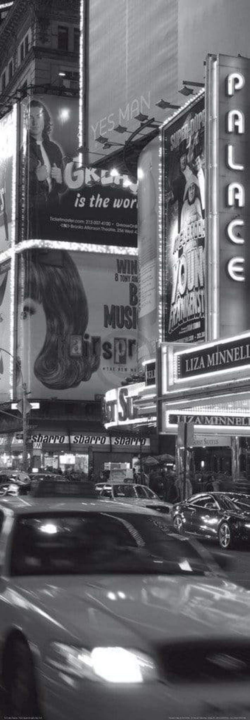 Kunstdruck Alan Copson - Times Sqare at night, New York 33x95cm