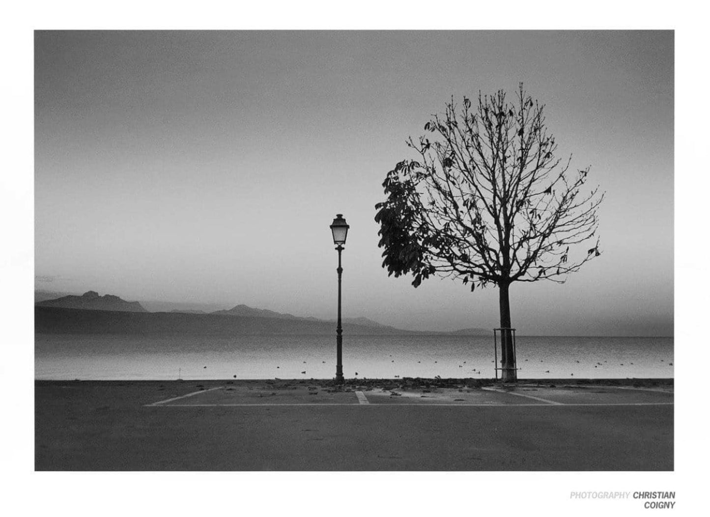 Kunstdruck Christian Coigny - Lutry Lac Lemon 80x60cm