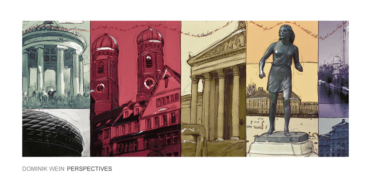 Kunstdruck Dominik Wein - München I 100x50cm