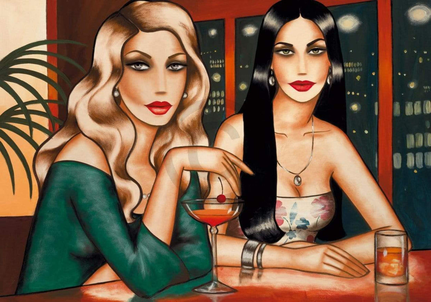 Kunstdruck Ekaterina More - Big City Lights 100x70cm