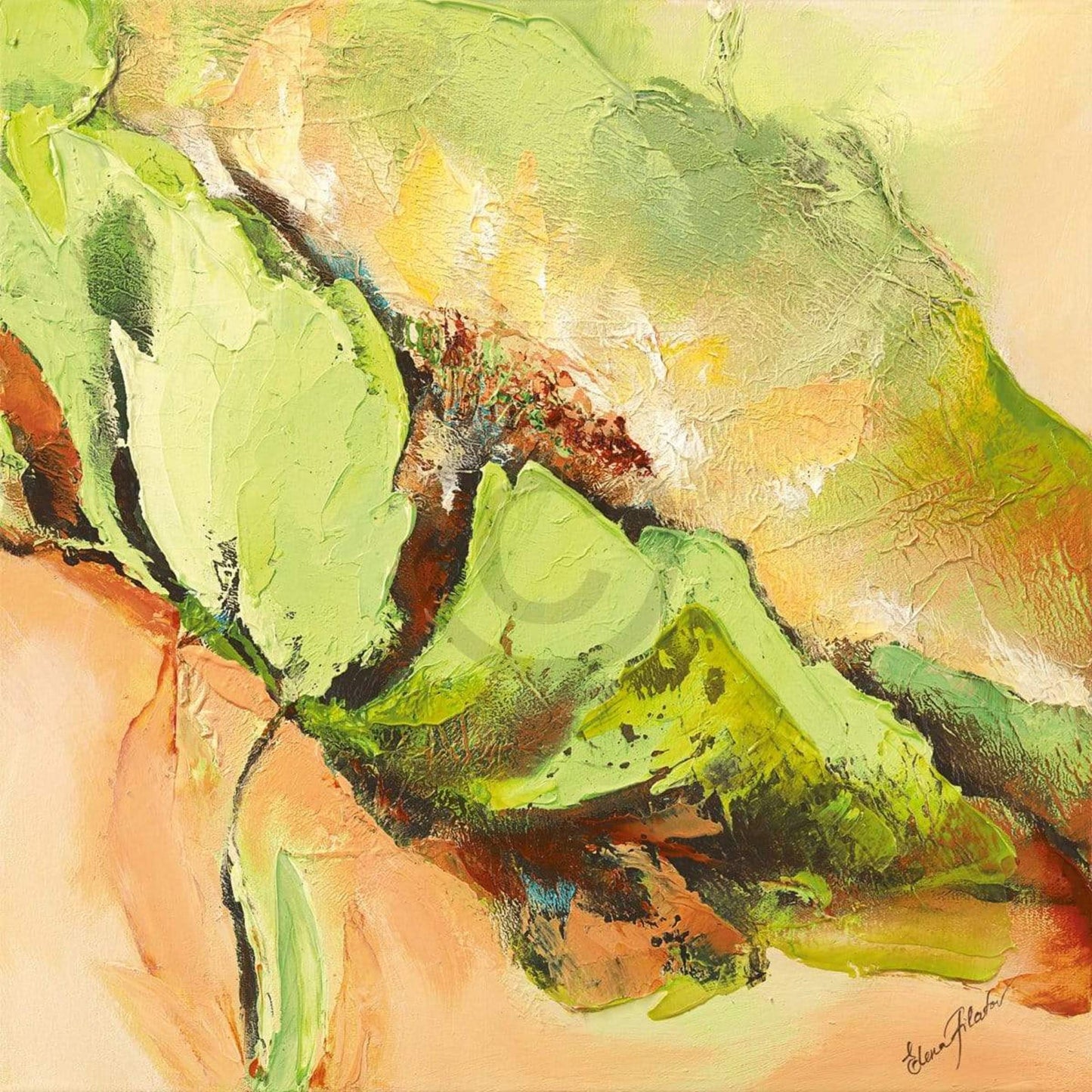 Kunstdruck Elena Filatov - Mint Spring II 50x50cm