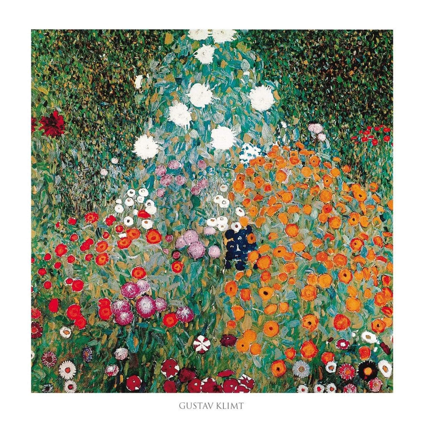 Kunstdruck Gustav Klimt - Giardino fiorito 70x70cm