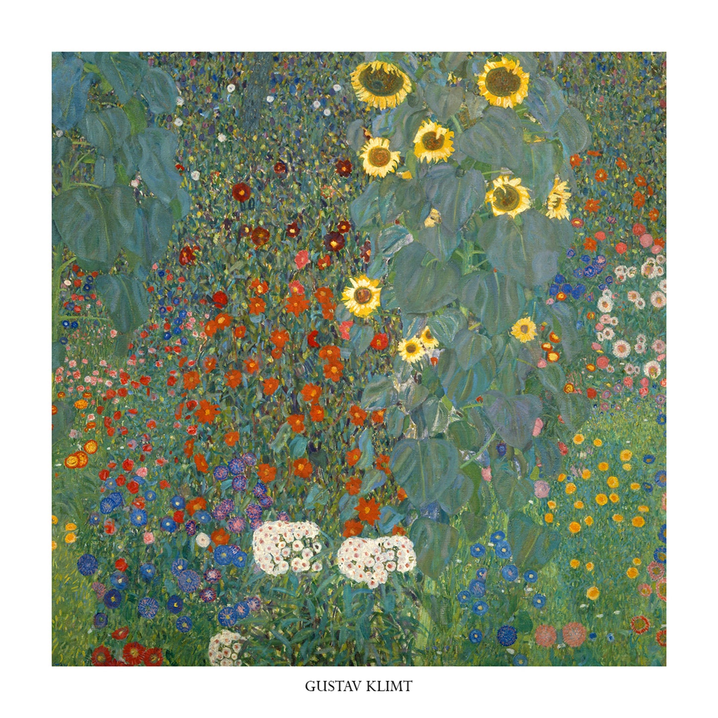 Kunstdruck Gustav Klimt - Il giardino di compagna 70x70cm
