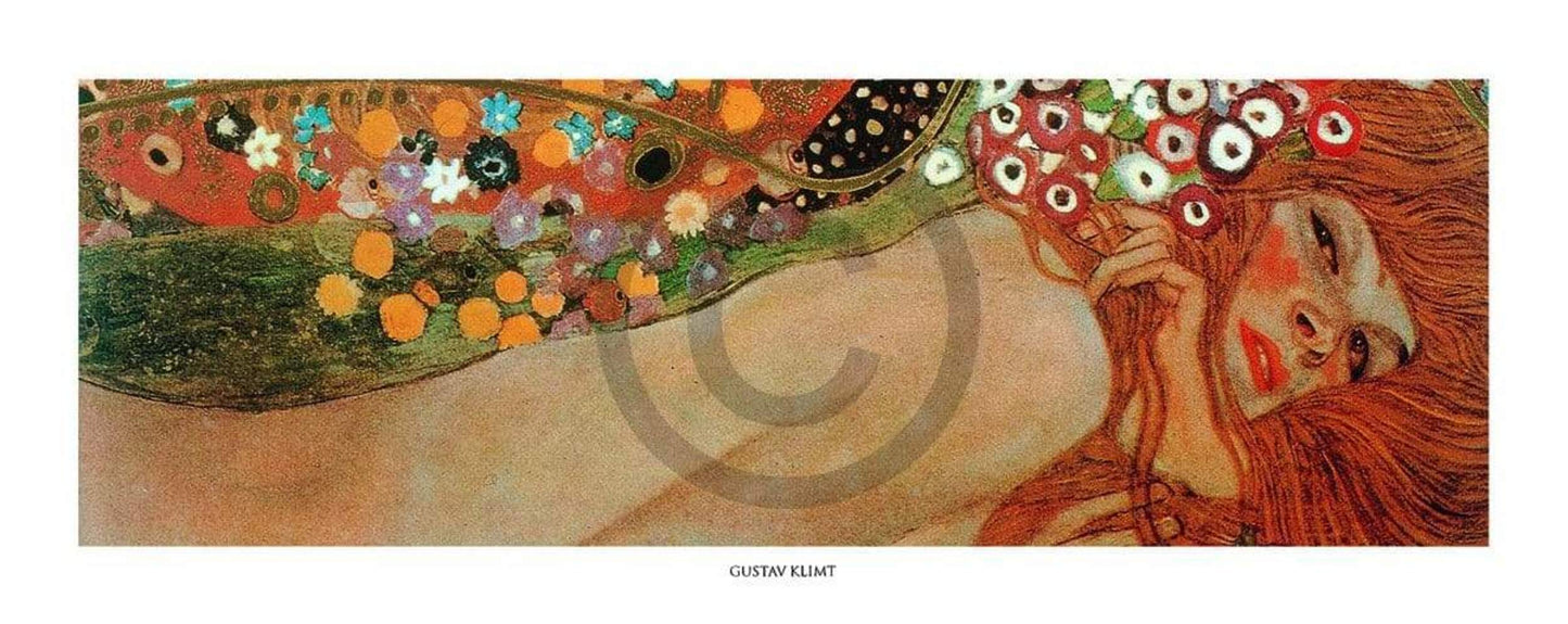 Kunstdruck Gustav Klimt - Acqua Mossa 50x20cm