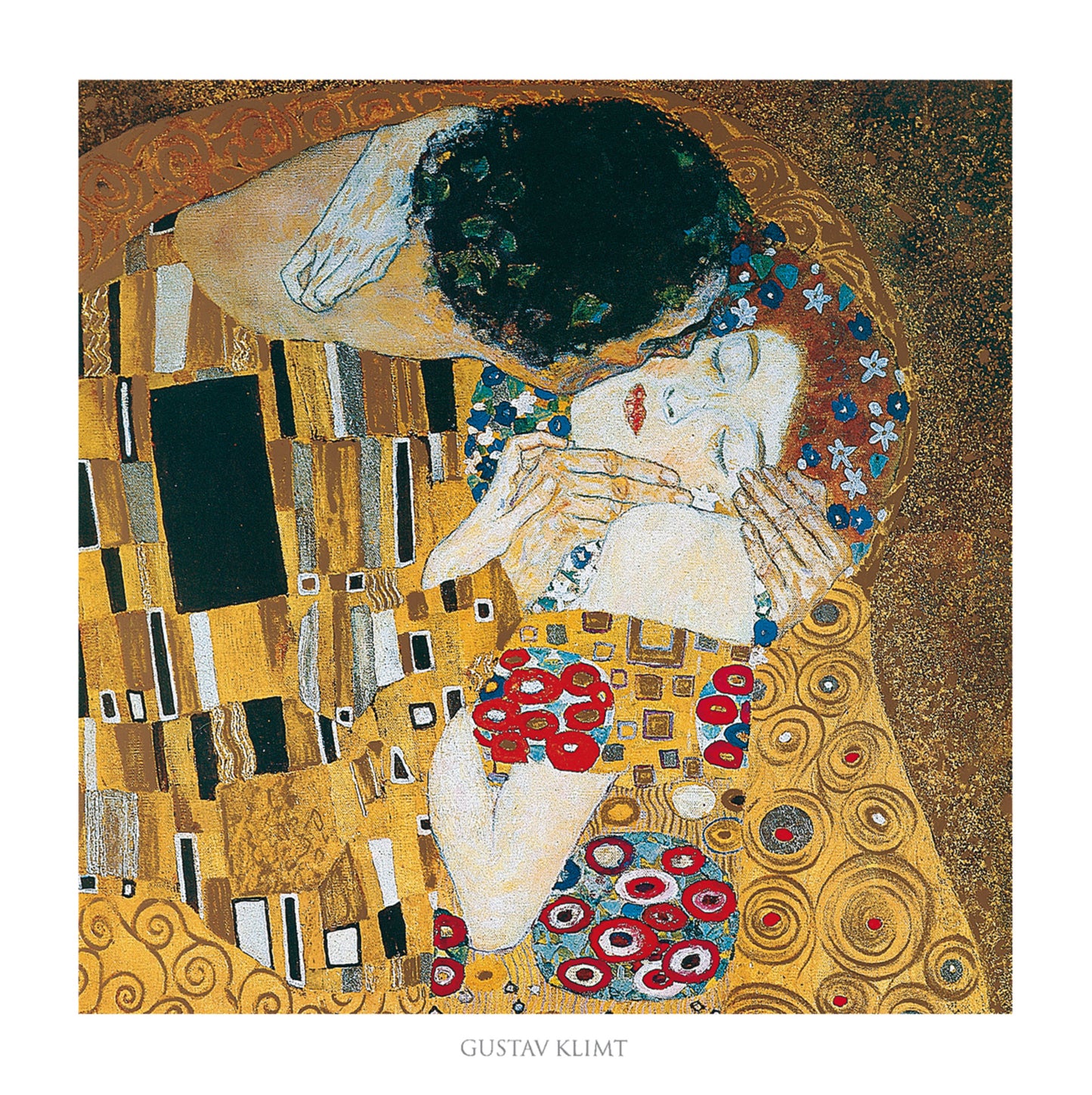 Kunstdruck Gustav Klimt - Il bacio 70x70cm