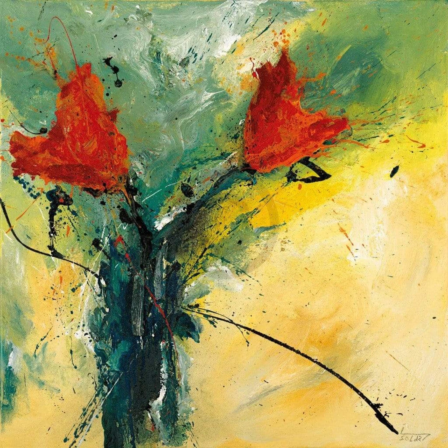 Kunstdruck Isolde Folger - La tulpa 70x70cm