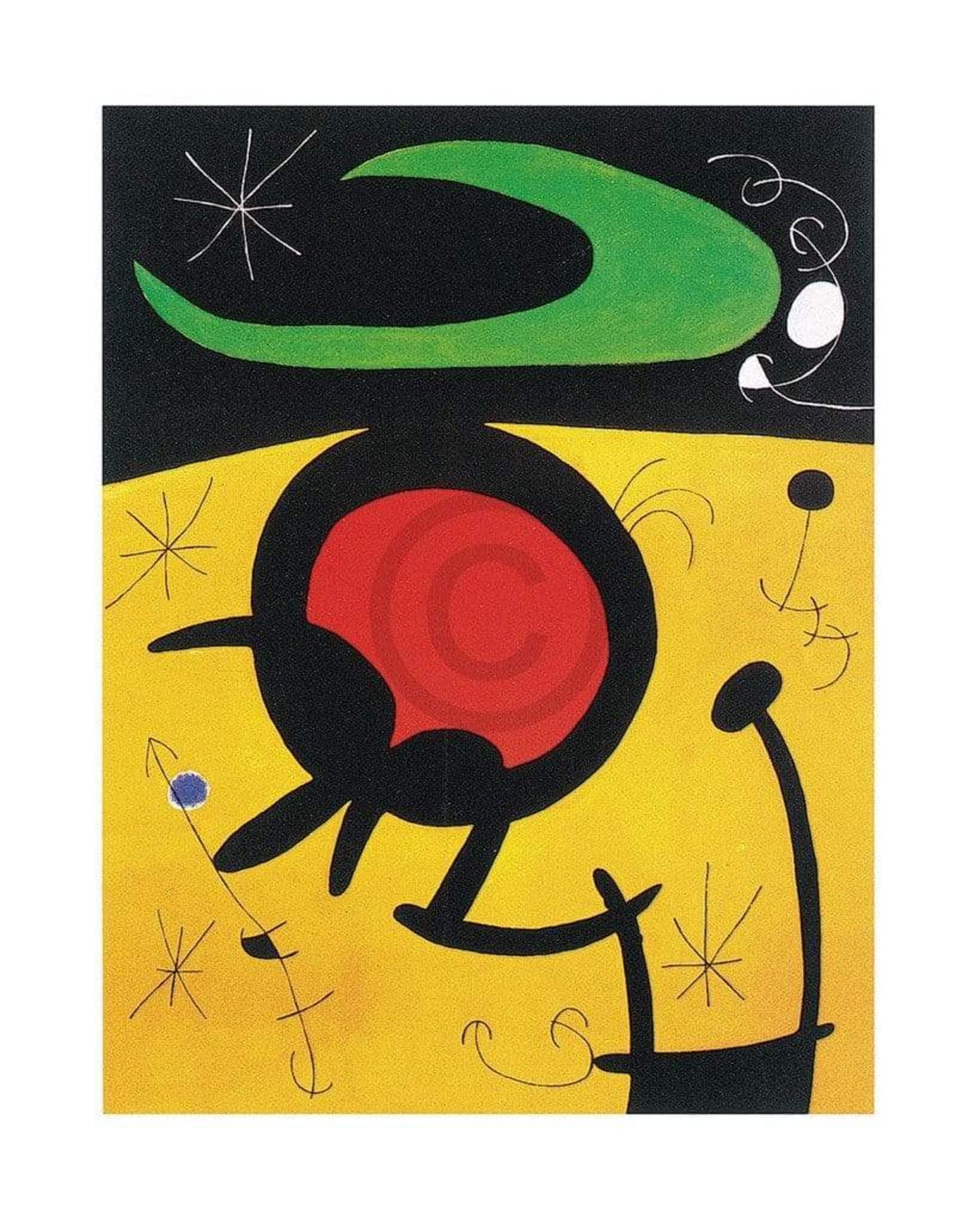 Kunstdruck Joan Miro - Vuelo de pajaros 40x50cm