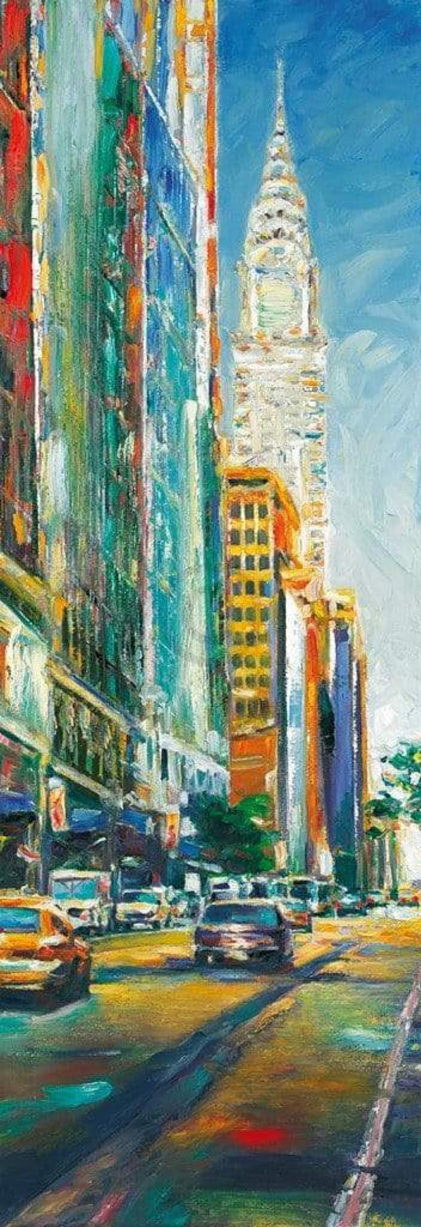 Kunstdruck Jürgen Schmiedekampf - Leaving Bryant Park 34x99cm