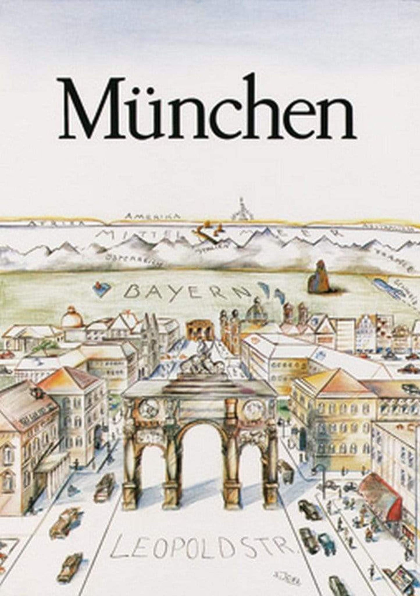 Kunstdruck Sylvia Joel - München 42x59cm