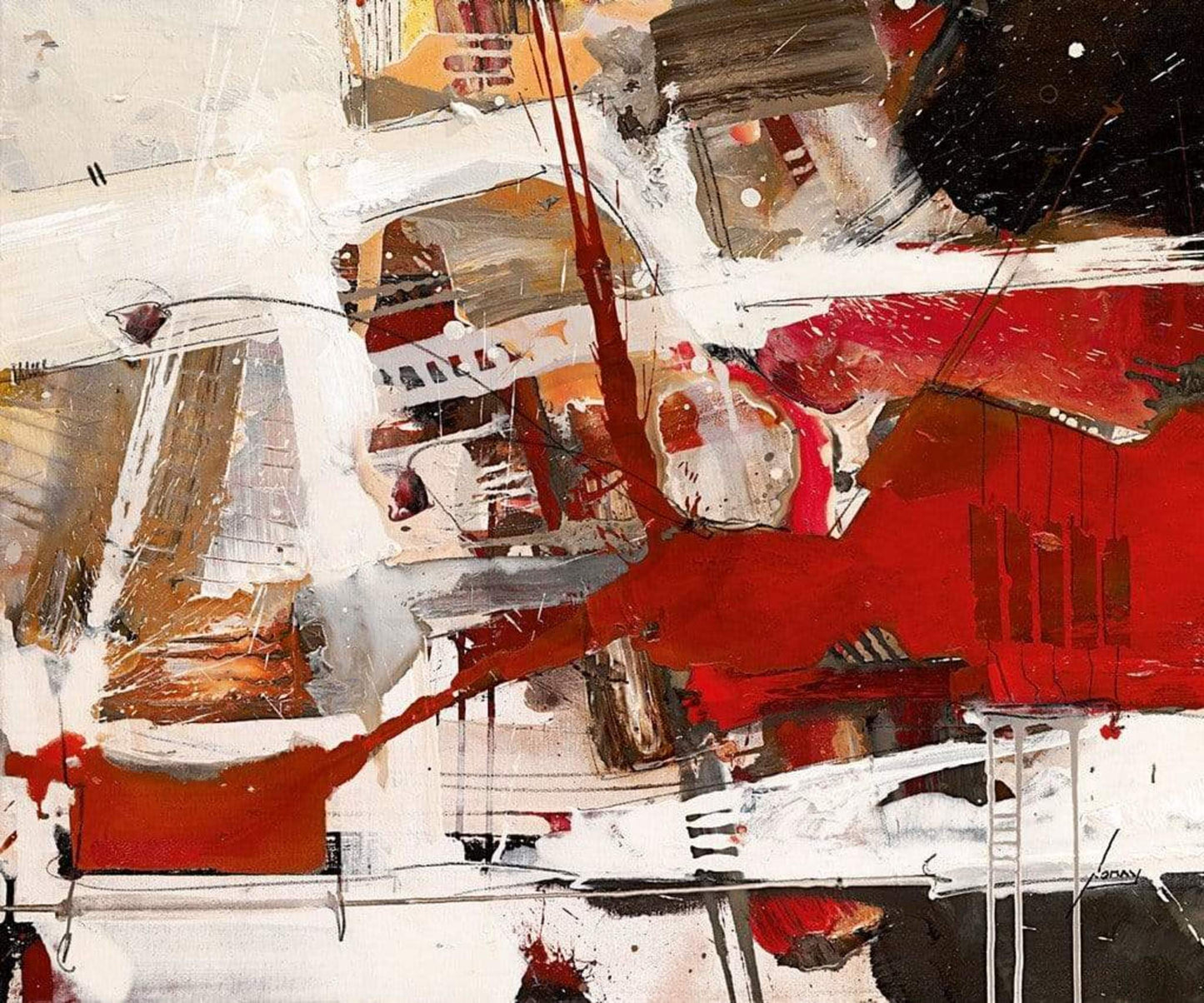 Kunstdruck Norbert Mayer - Von der Lust ins Ich getragen 60x50cm