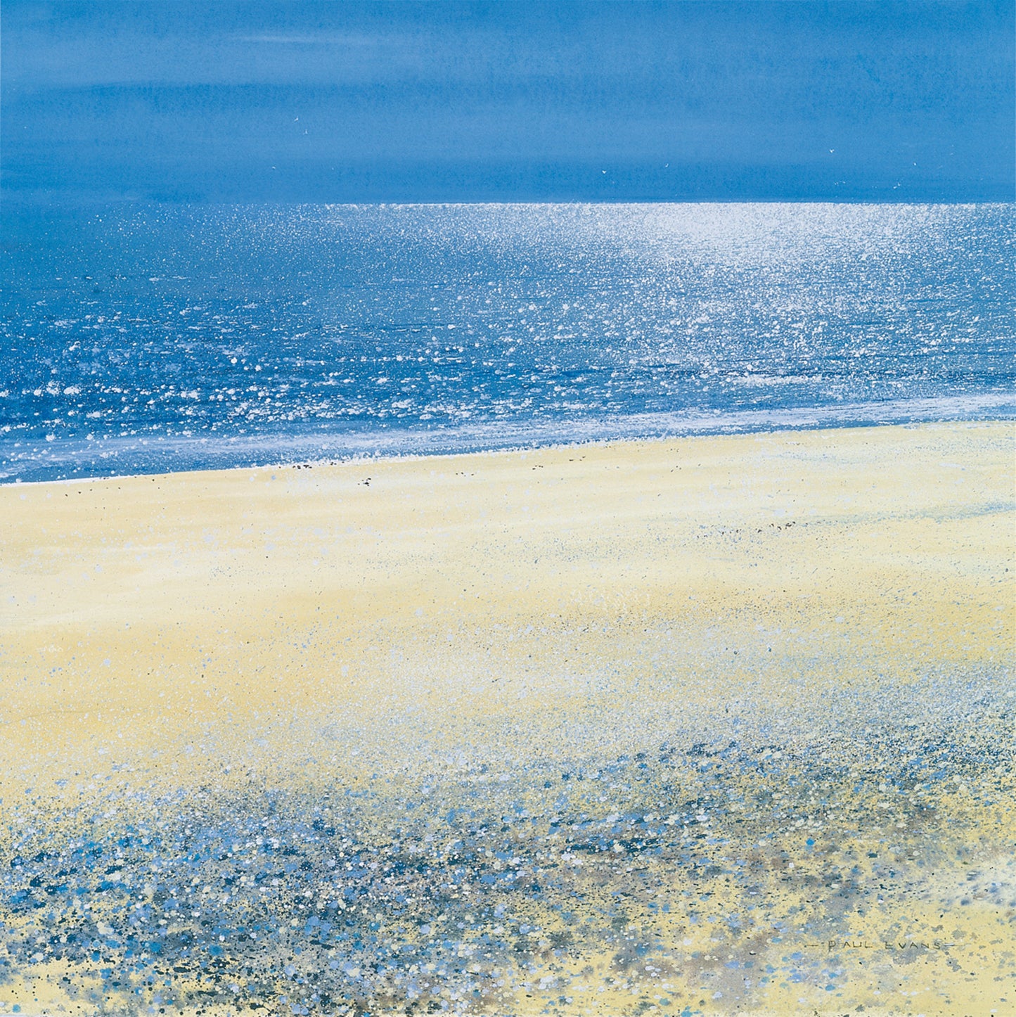 Kunstdruck Paul Evans - Silver Tide 61x61cm