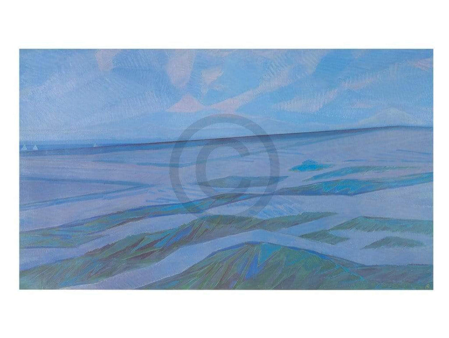 Kunstdruck Piet Mondrian - Duinlandschap 80x60cm