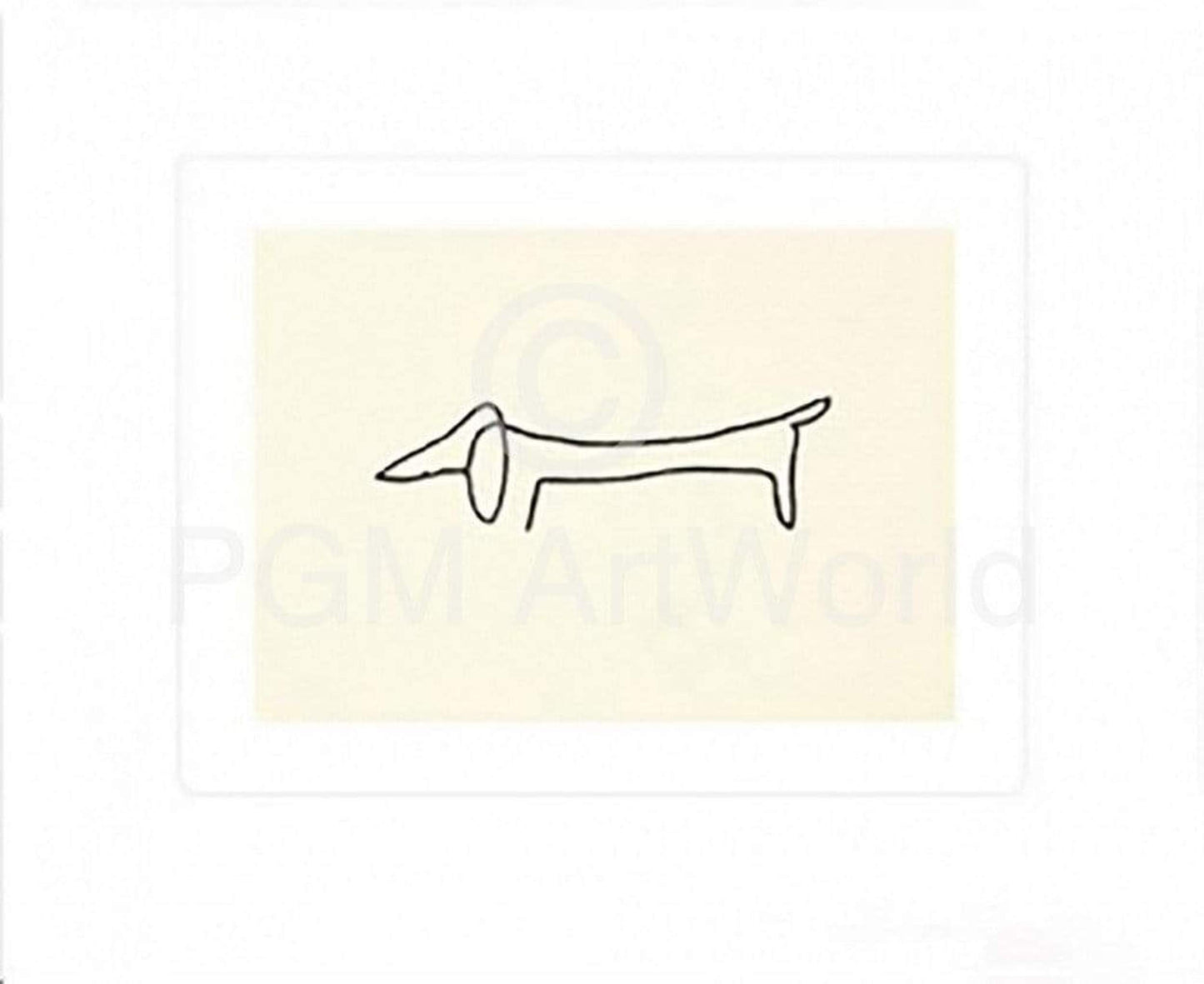 Kunstdruck Pablo Picasso - Le Chien 60x50cm