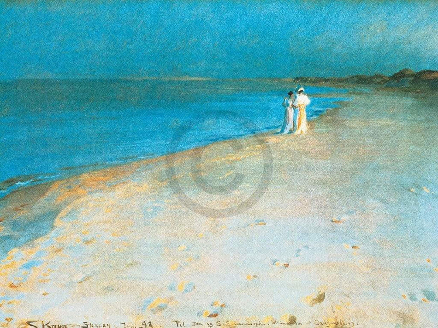 Kunstdruck Peter Severin Krøyer - Summer evening 80x60cm
