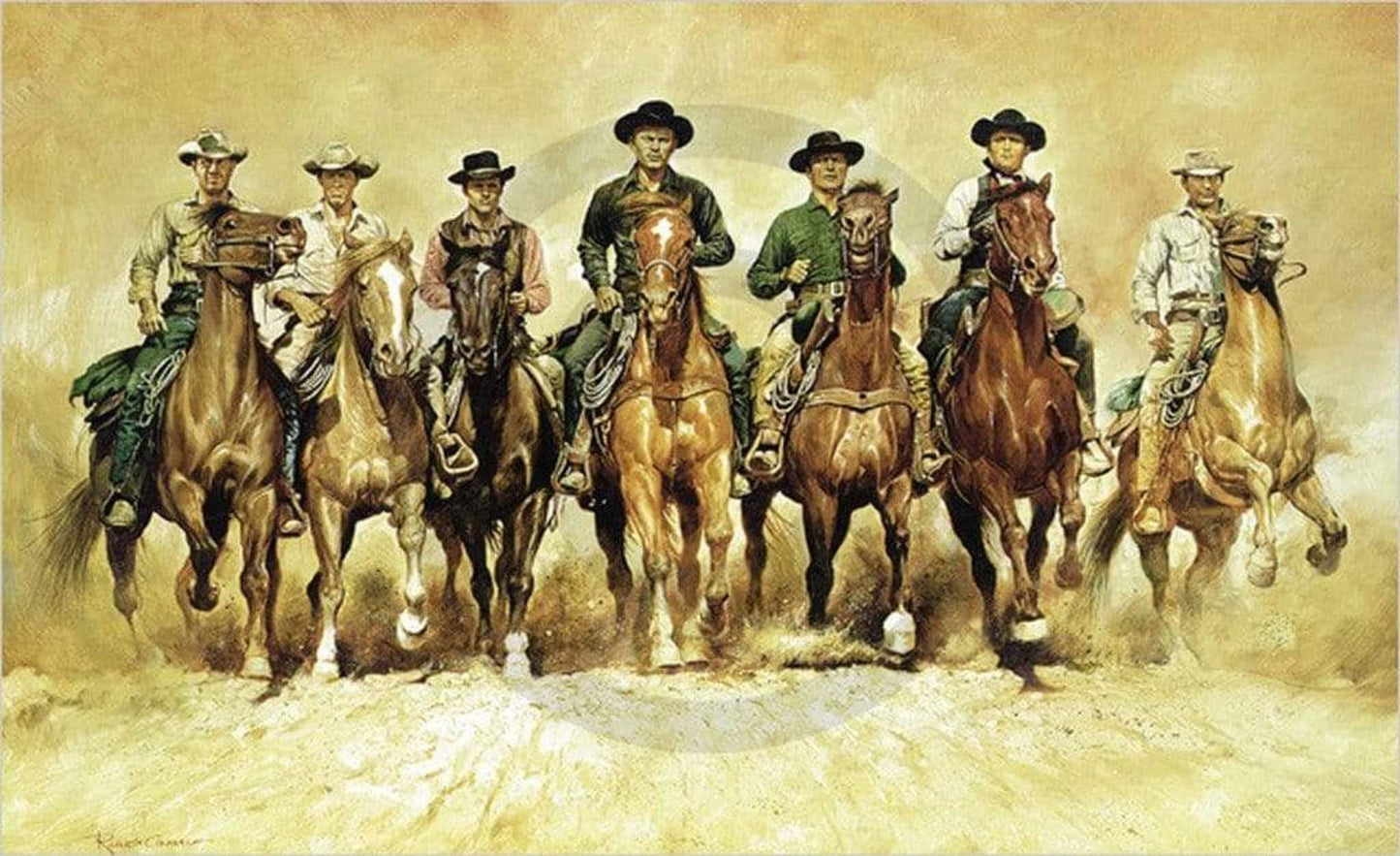Kunstdruck Renato Casaro - The magnificent Seven 100x61cm