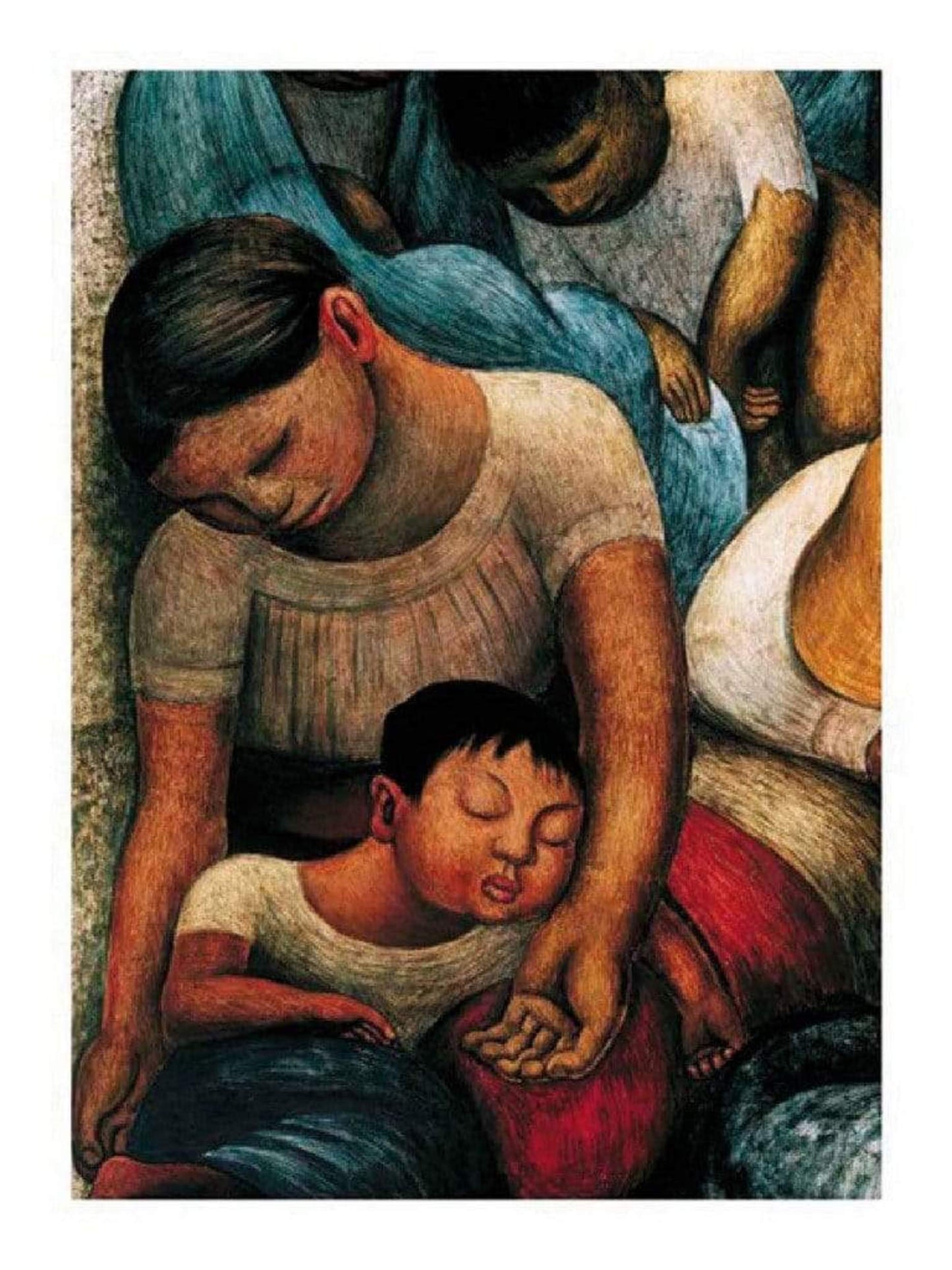 Kunstdruck Diego Rivera - La Noche de Los Pobres 60x80cm