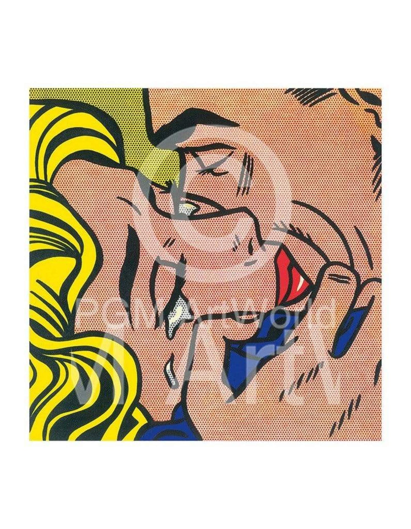 Kunstdruck Roy Lichtenstein - Kiss V 35.5x28cm
